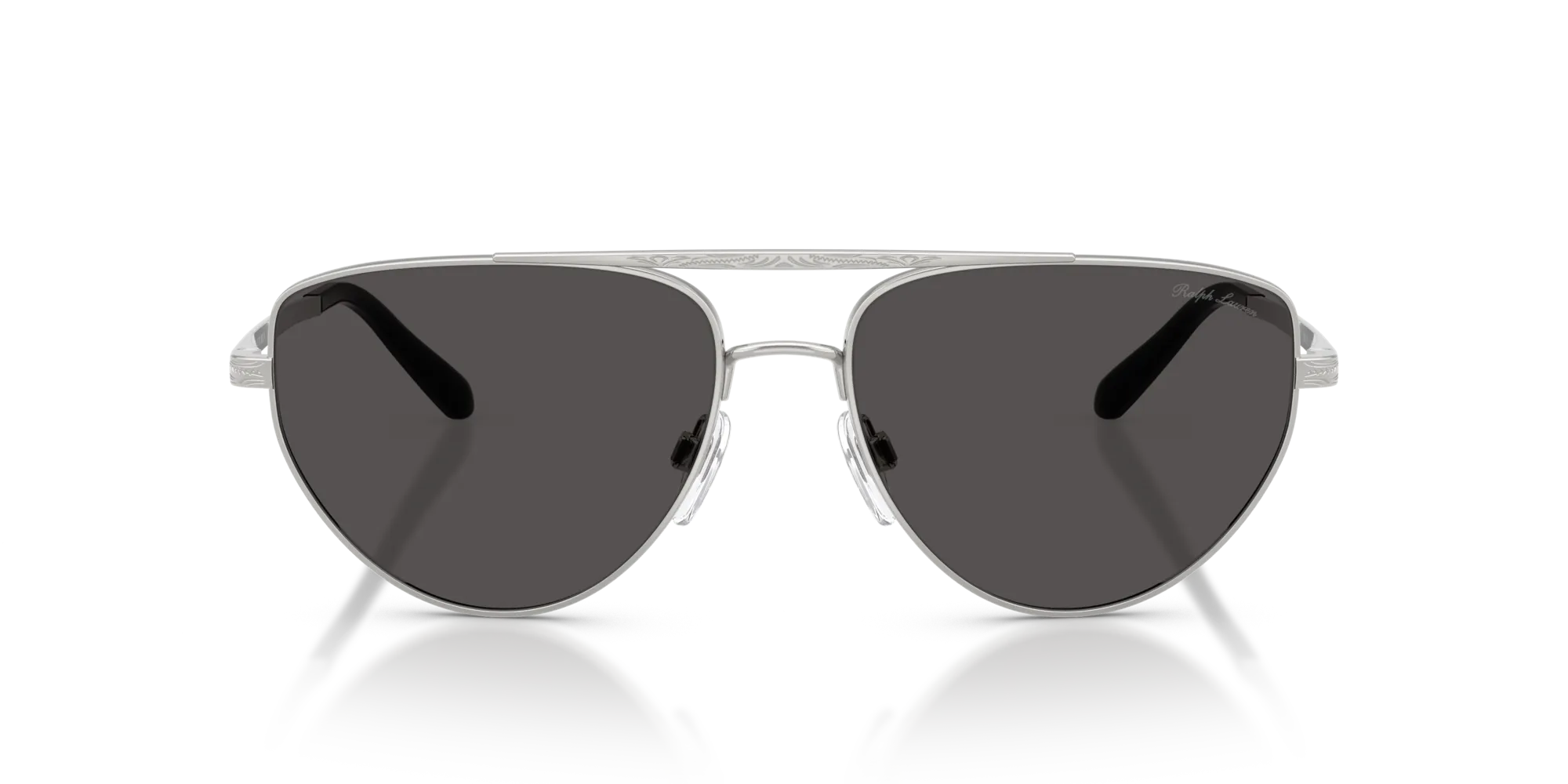 Ralph Lauren RL7090 900187 Occhiali da sole Acciaio Argento Grigio Pilot Normale - immagine 3