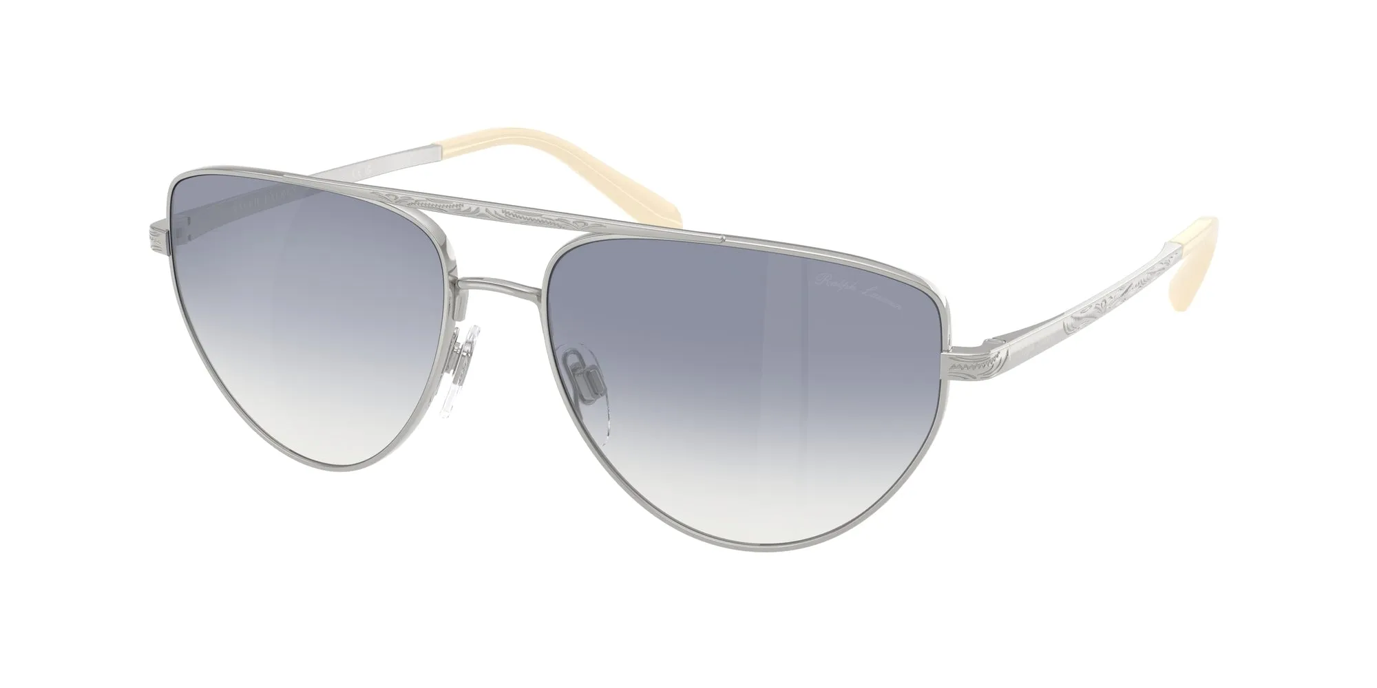 Ralph Lauren RL7090 90017B Occhiali da sole Acciaio Argento Pilot Specchiate Sfumato - immagine 1