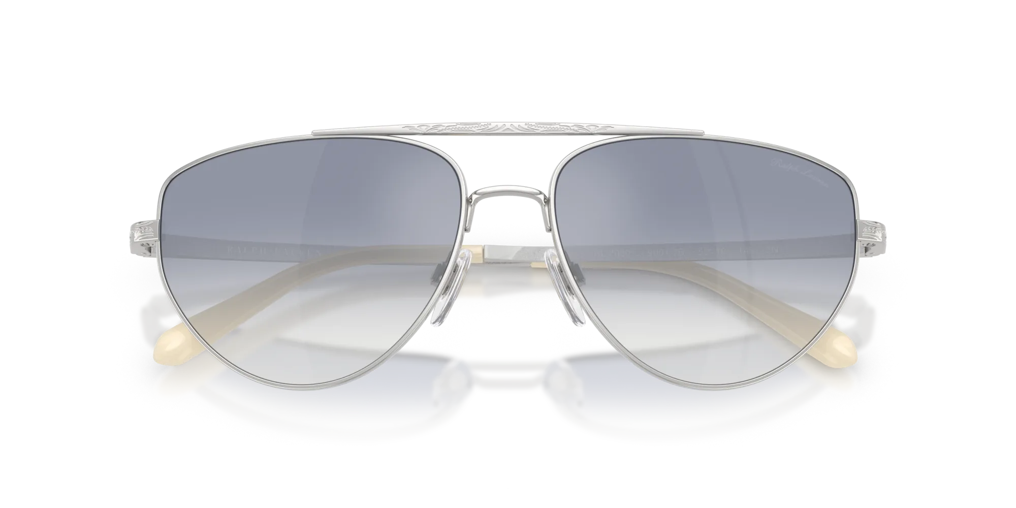 Ralph Lauren RL7090 90017B Occhiali da sole Acciaio Argento Pilot Specchiate Sfumato - immagine 2