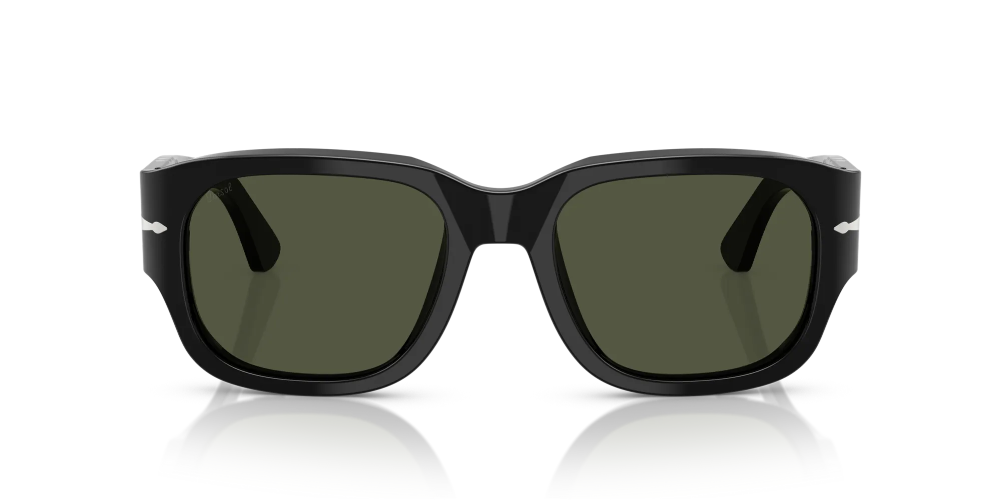 Persol PO3380S 95/31 Occhiali da sole Acetato Nero Verde Squadrata Normale - immagine 3