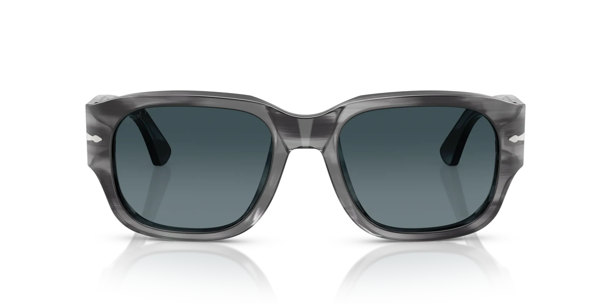 Persol PO3380S 1192S3 Occhiali da sole Acetato Grigio Blu Squadrata Polarizzata Sfumato - immagine 3