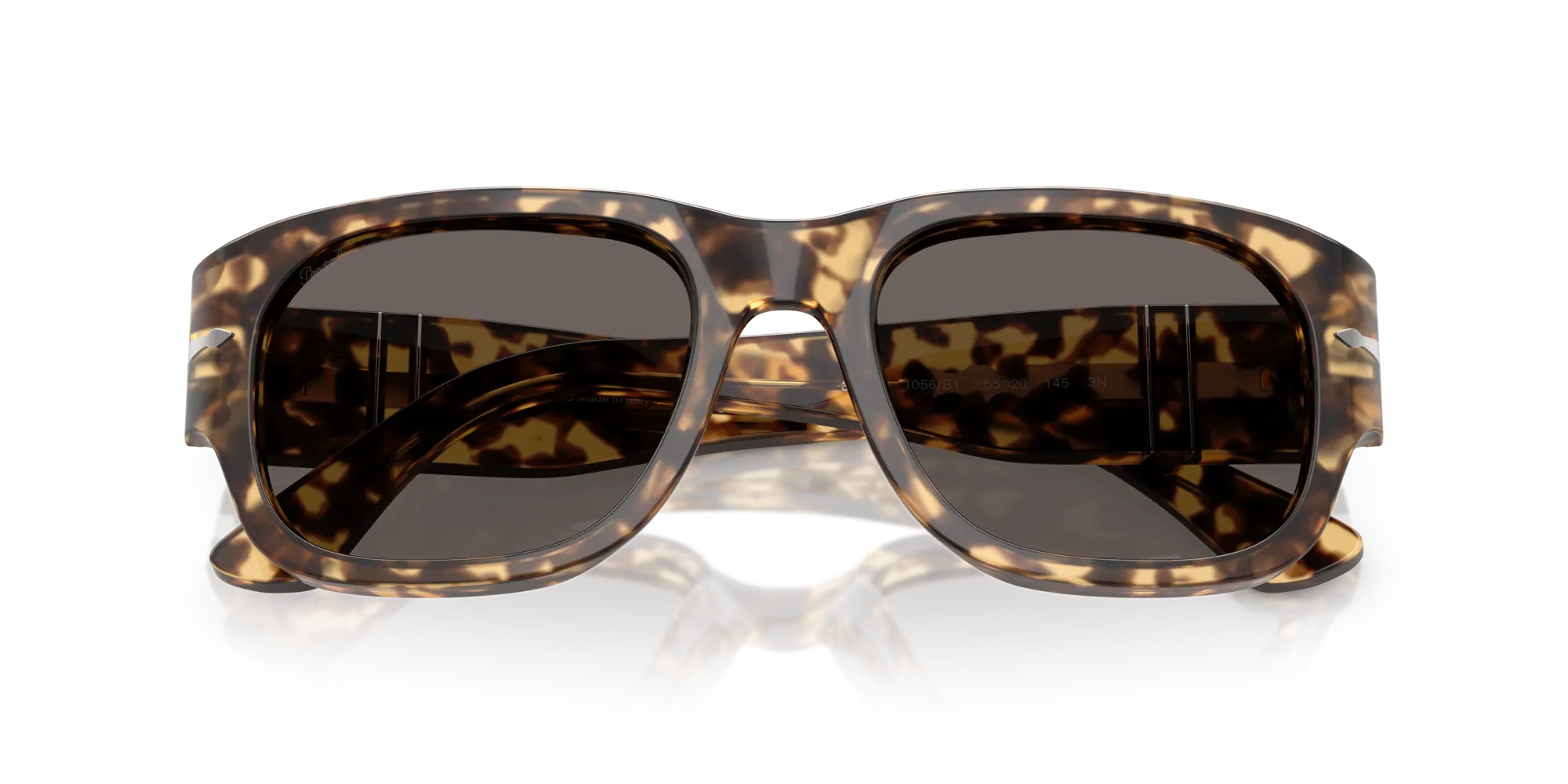 Persol PO3380S 1056B1 Occhiali da sole Acetato Marrone Grigio Squadrata Normale - immagine 2