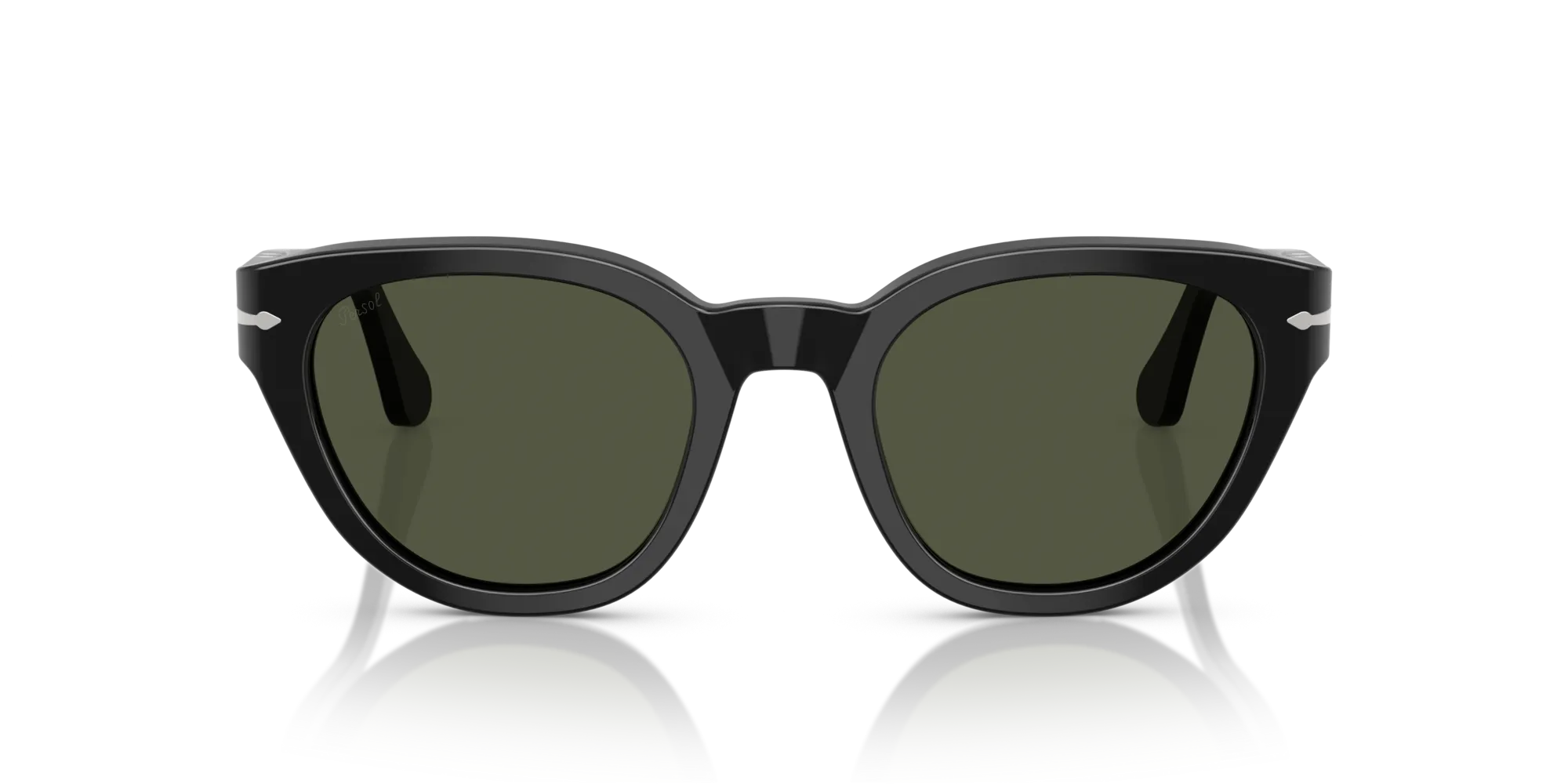 Persol PO3379S 95/31 Occhiali da sole Acetato Nero Verde Farfalla Normale - immagine 3