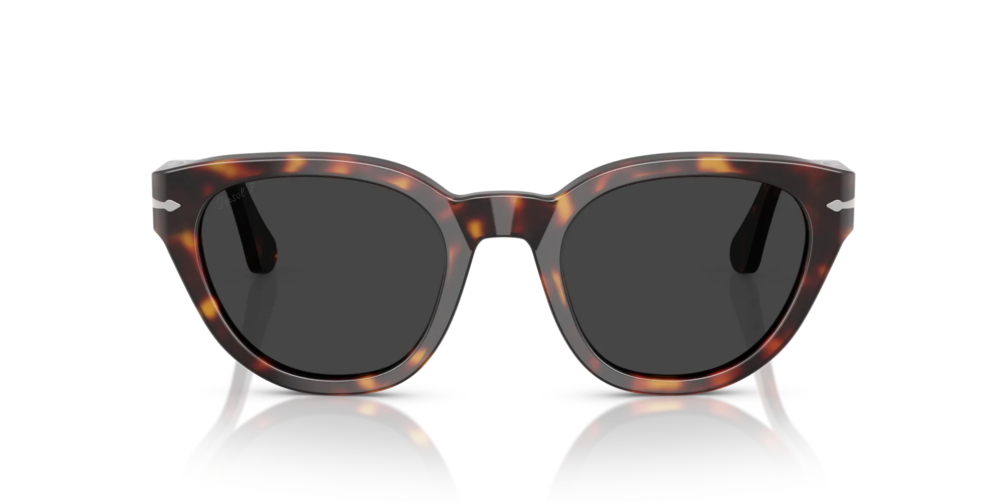 Persol PO3379S 24/48 Occhiali da sole Acetato Tartaruga Grigio Farfalla Polarizzata - immagine 3