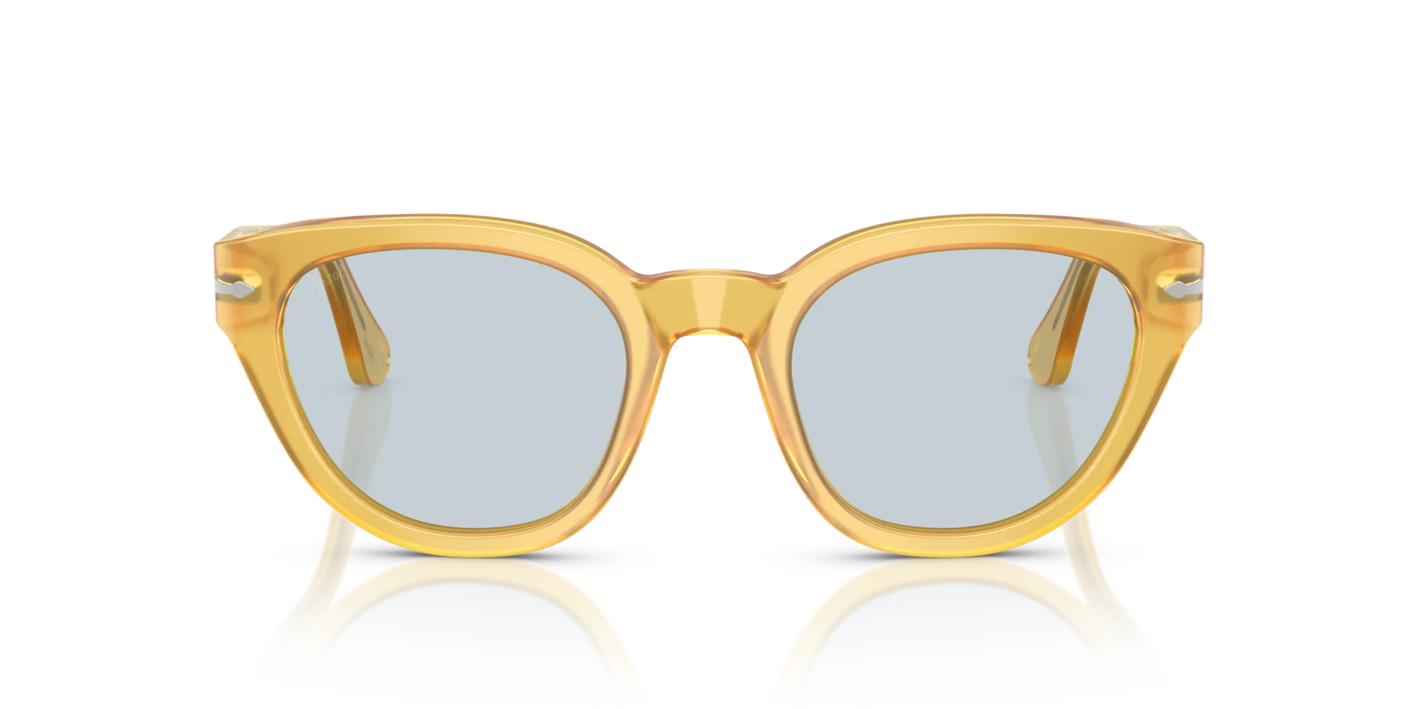 Persol PO3379S 204/56 Occhiali da sole Acetato Giallo Blu Farfalla Normale - immagine 3