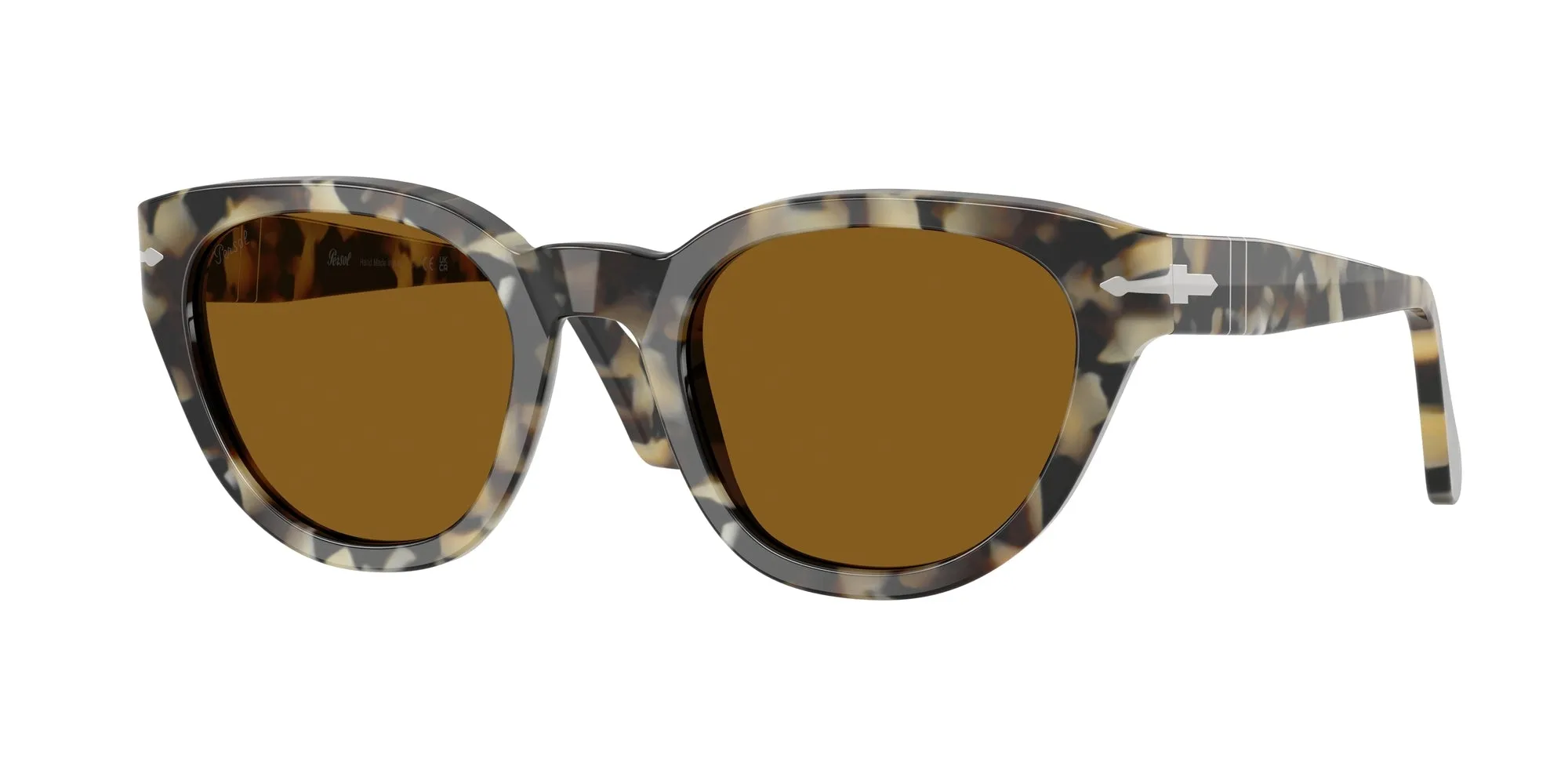 Persol PO3379S 107133 Occhiali da sole Acetato Tartaruga Marrone Farfalla Normale - immagine 1