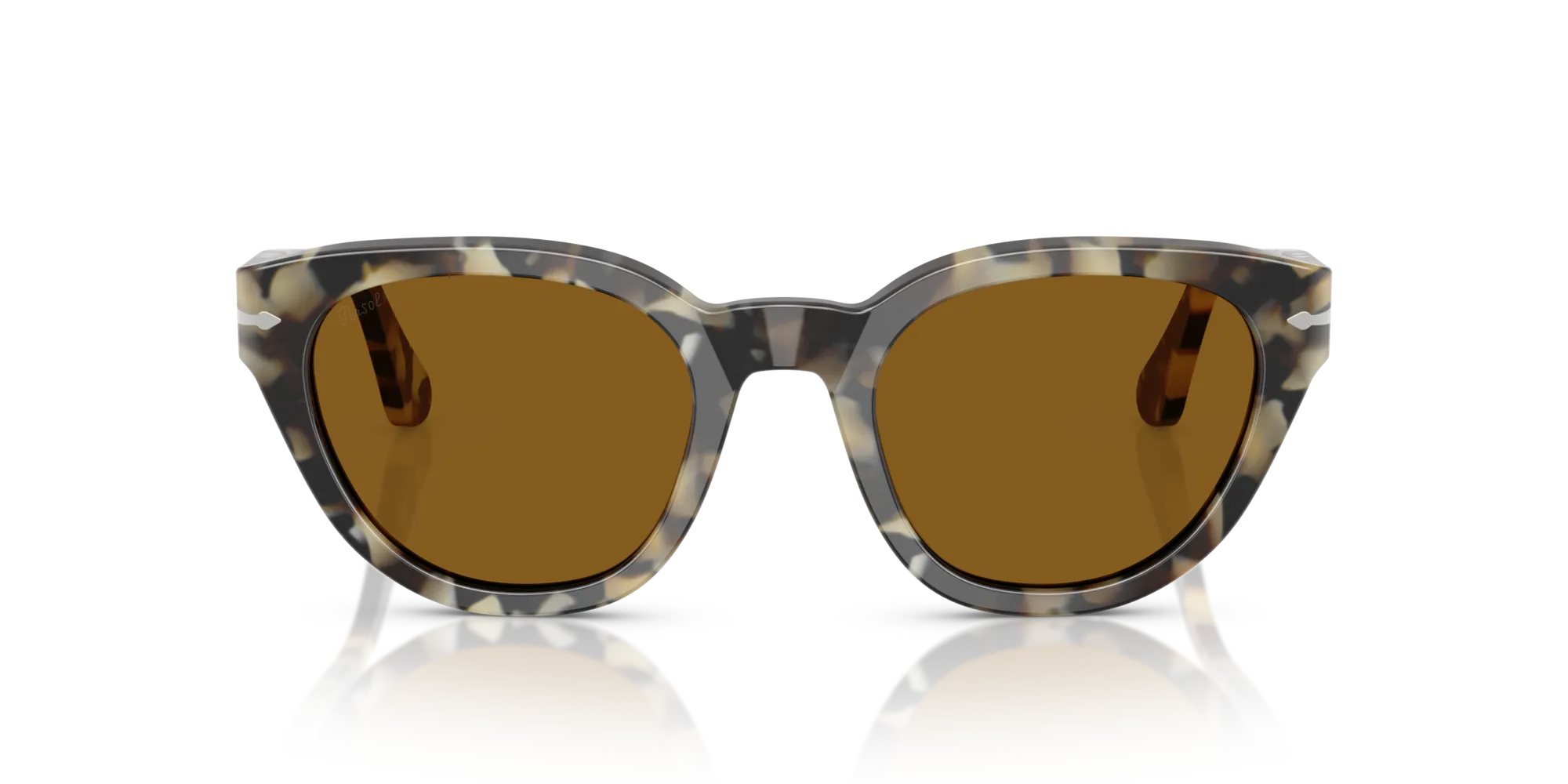 Persol PO3379S 107133 Occhiali da sole Acetato Tartaruga Marrone Farfalla Normale - immagine 3