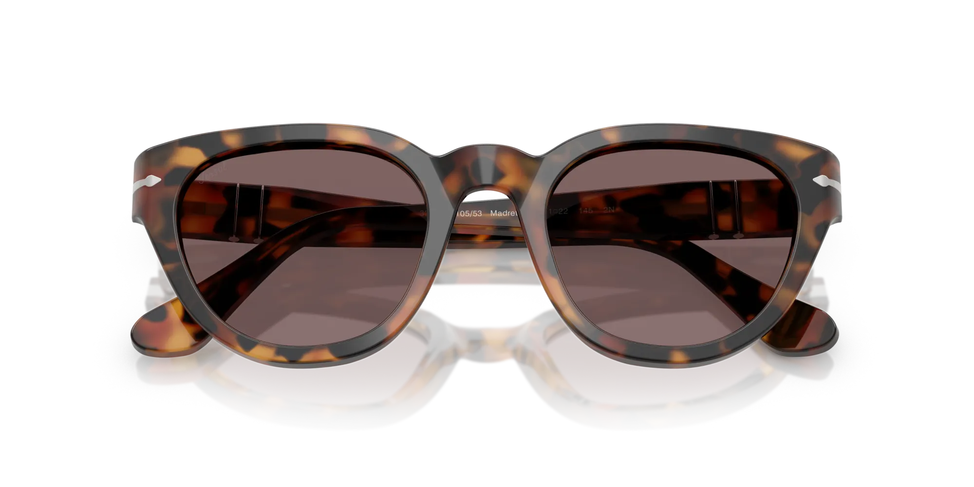Persol PO3379S 105253 Occhiali da sole Acetato Tartaruga Viola Farfalla Normale - immagine 2