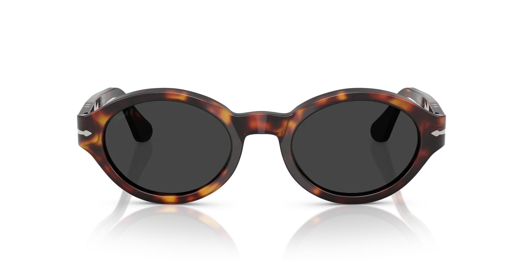 Persol PO3378S LORIS 24/48 Occhiali da sole Acetato Tartaruga Grigio Rotonda Polarizzata - immagine 3
