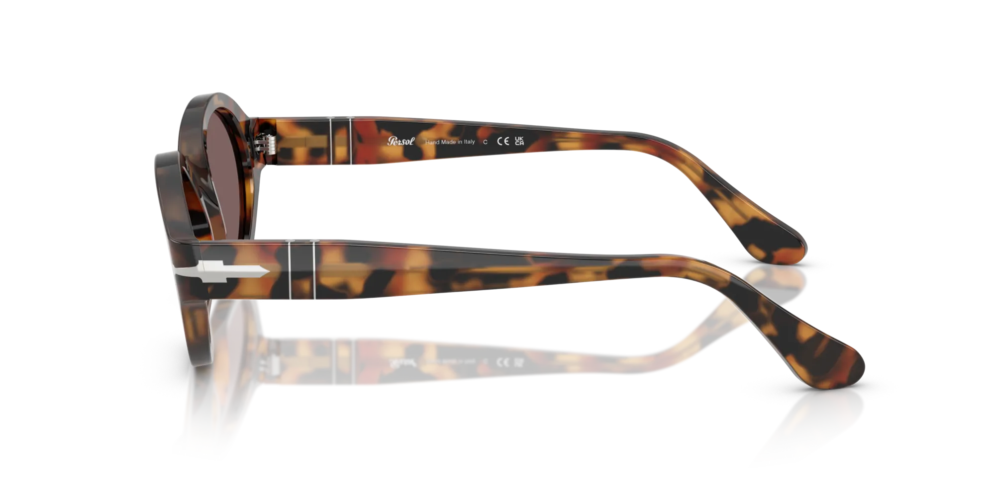 Persol PO3378S LORIS 105253 Occhiali da sole Acetato Tartaruga Viola Rotonda Normale - immagine 4