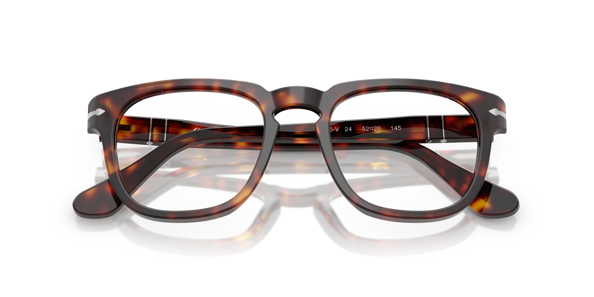 Persol PO3376V 24 Montature da vista Acetato Tartaruga Squadrata Normale - immagine 2