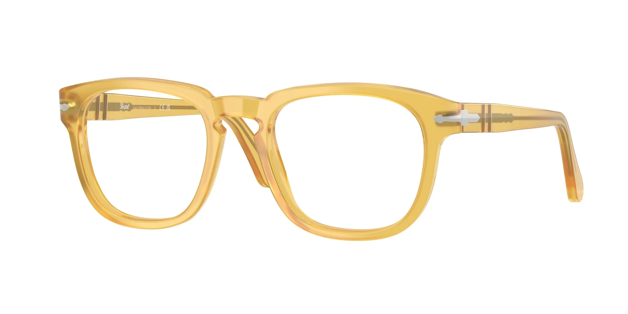 Persol PO3376V 204 Montature da vista Acetato Giallo Squadrata Normale - immagine 1