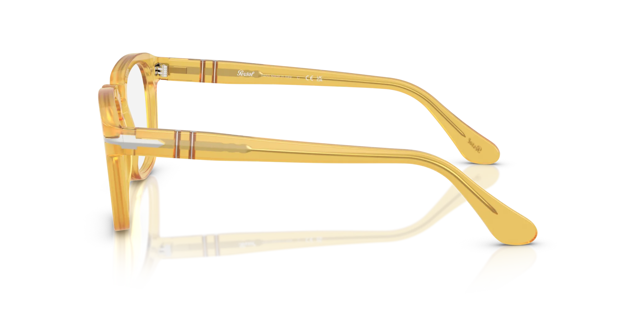 Persol PO3376V 204 Montature da vista Acetato Giallo Squadrata Normale - immagine 4