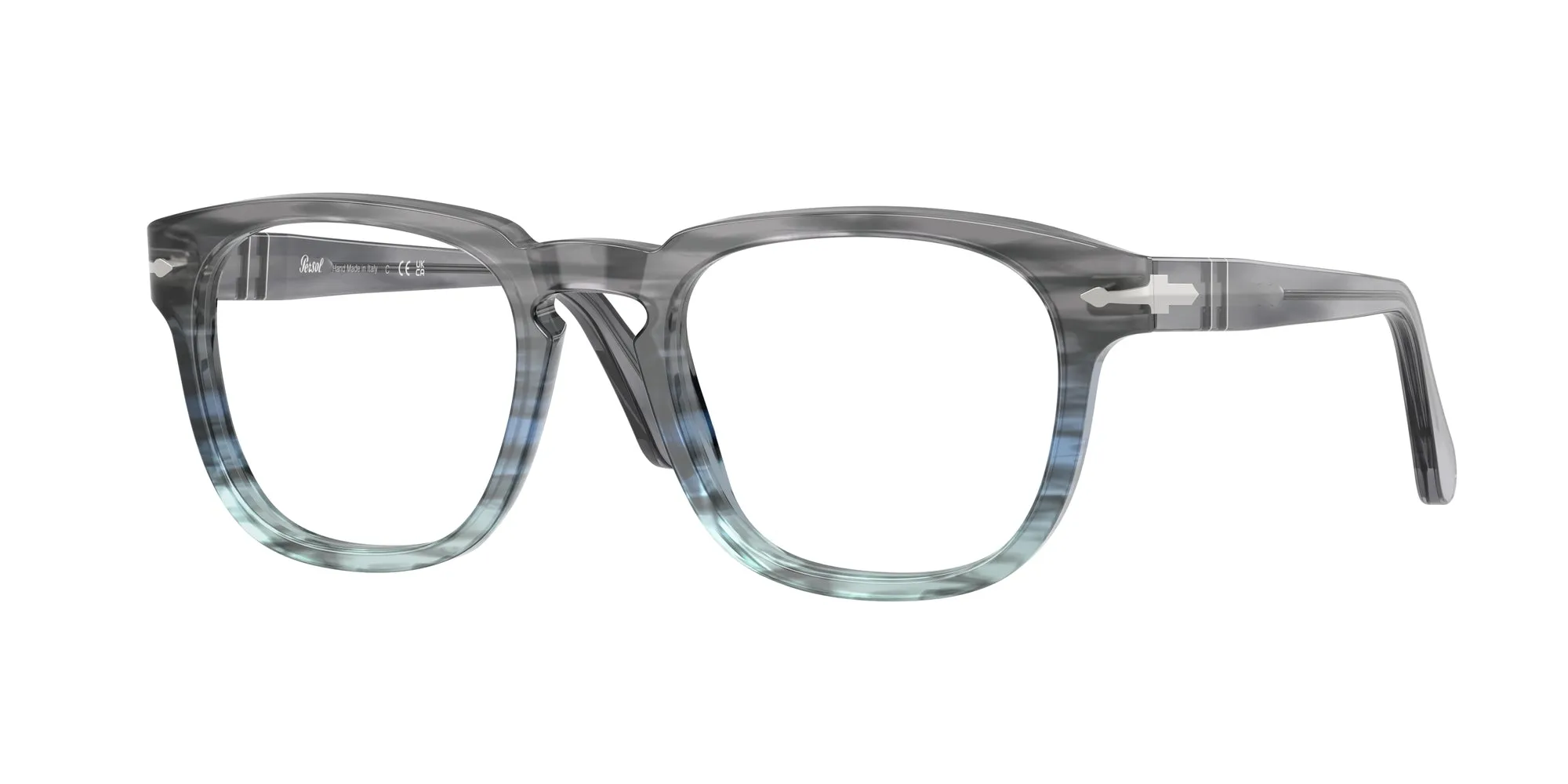 Persol PO3376V 1205 Montature da vista Acetato Grigio Squadrata Normale - immagine 1