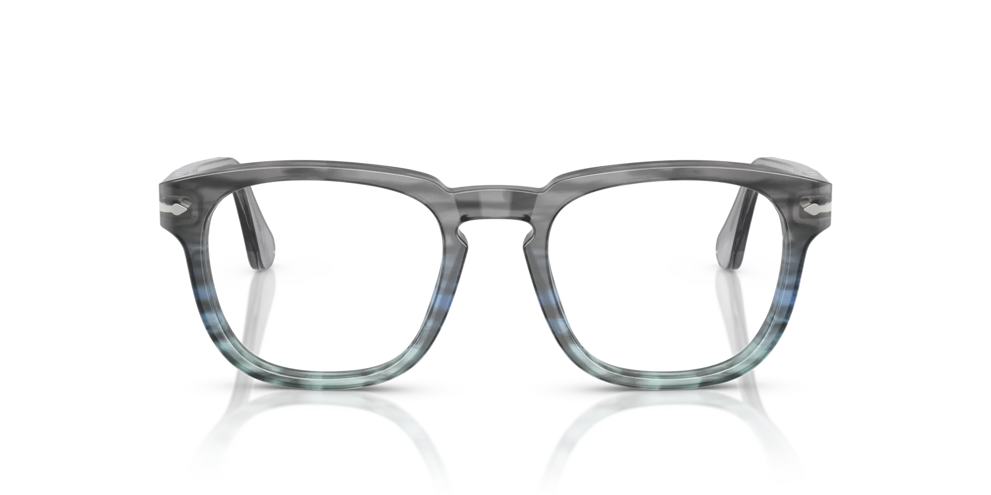 Persol PO3376V 1205 Montature da vista Acetato Grigio Squadrata Normale - immagine 3