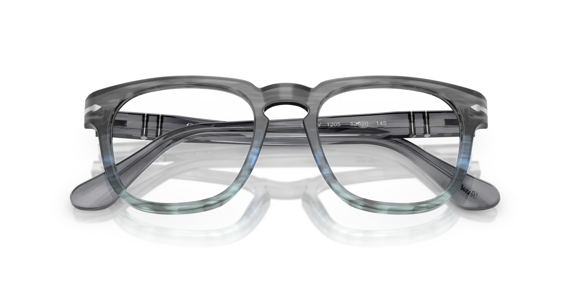 Persol PO3376V 1205 Montature da vista Acetato Grigio Squadrata Normale - immagine 2
