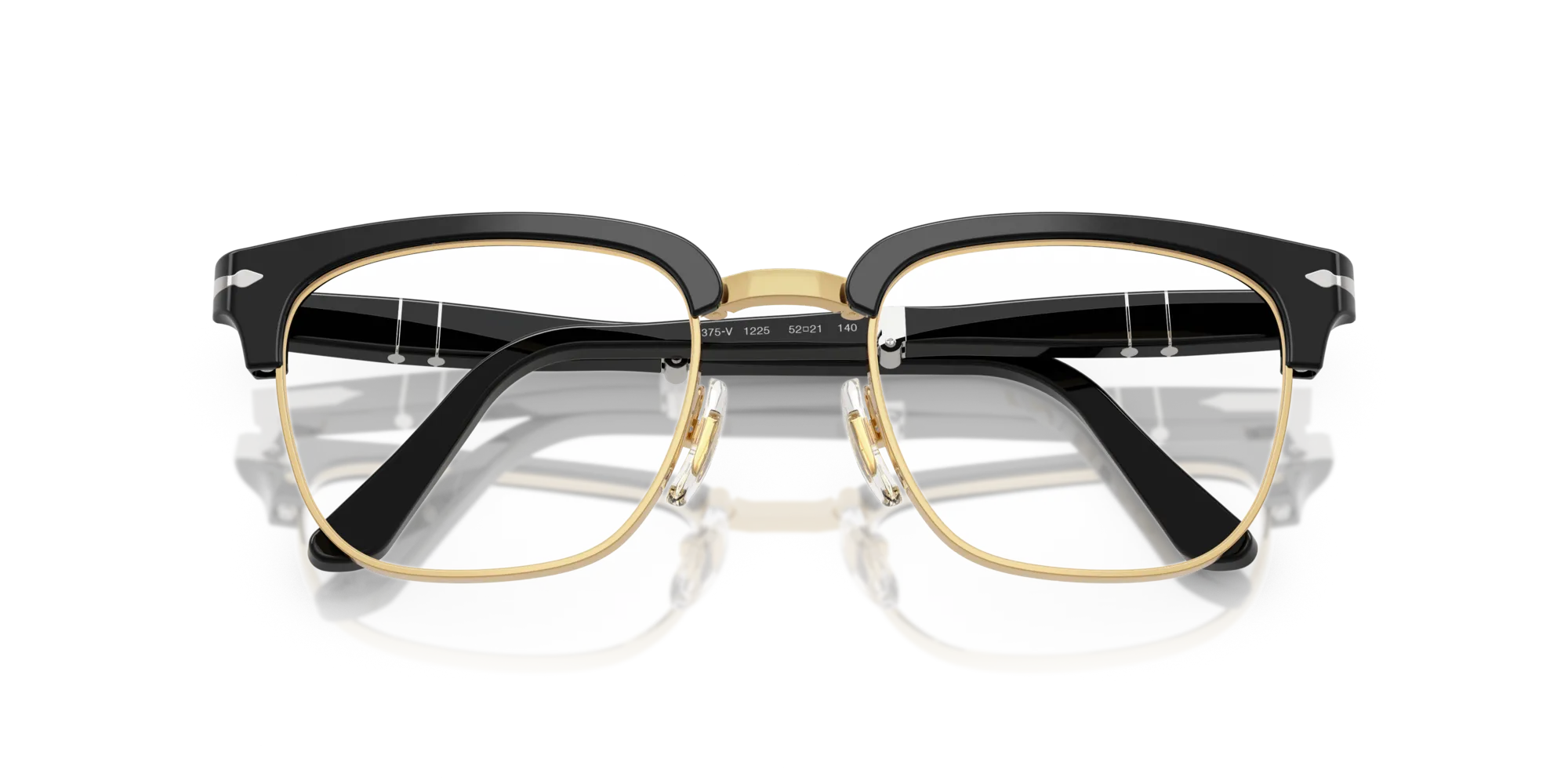 Persol PO3375V 1225 Montature da vista Acetato Nero Squadrata Normale - immagine 2