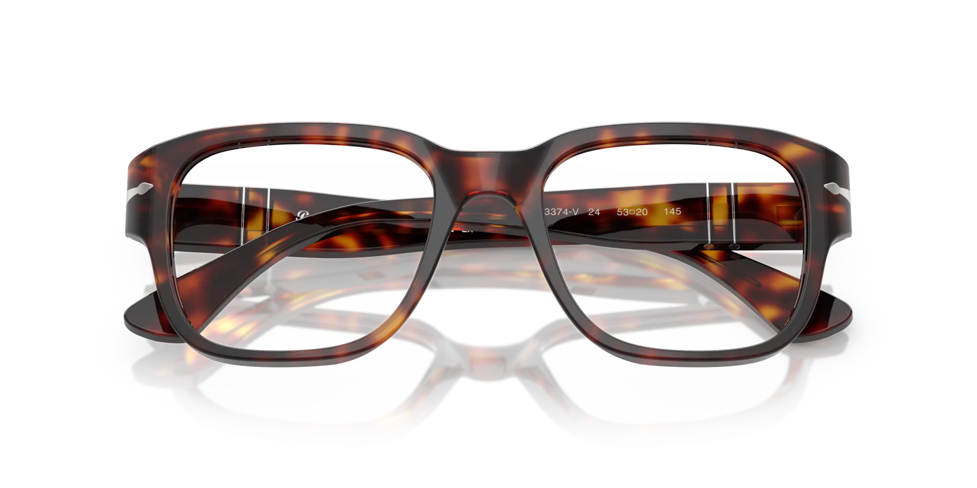 Persol PO3374V 24 Montature da vista Acetato Tartaruga Squadrata Normale - immagine 2