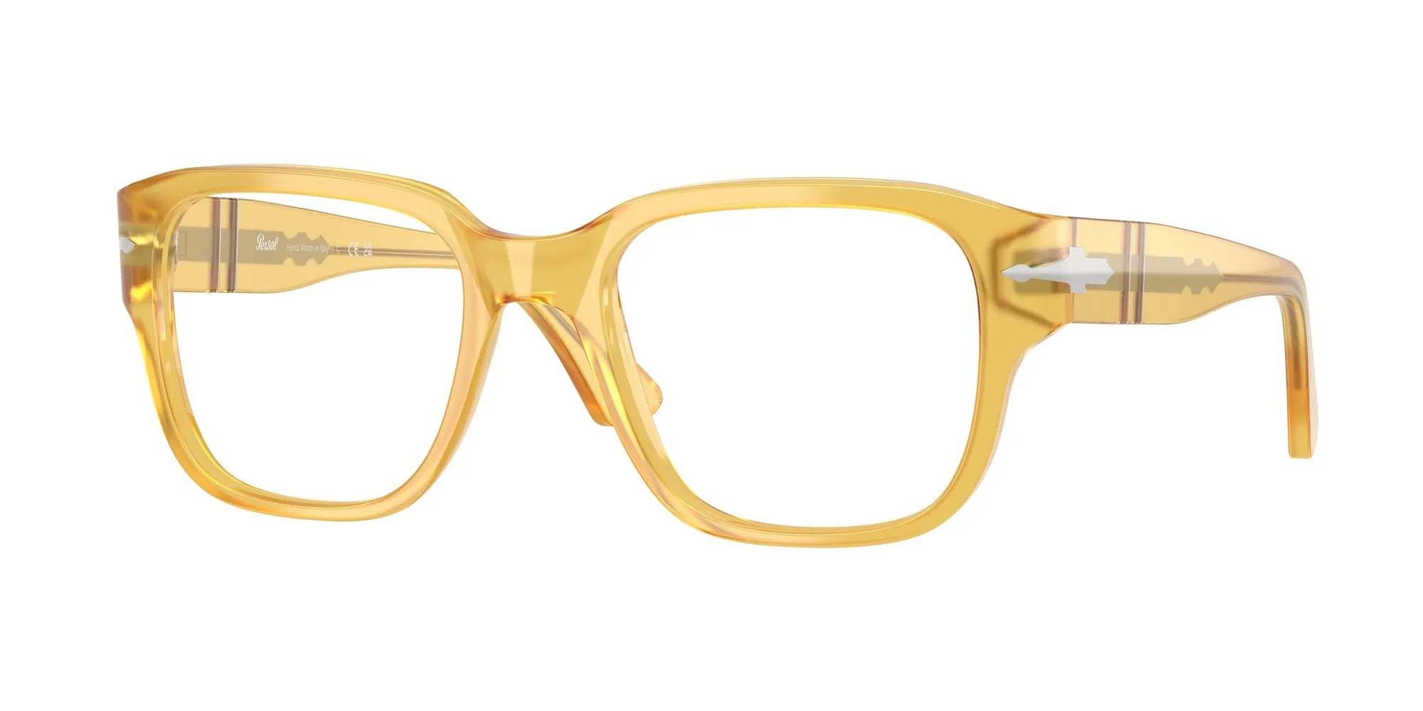 Persol PO3374V 204 Montature da vista Acetato Giallo Squadrata Normale - immagine 1