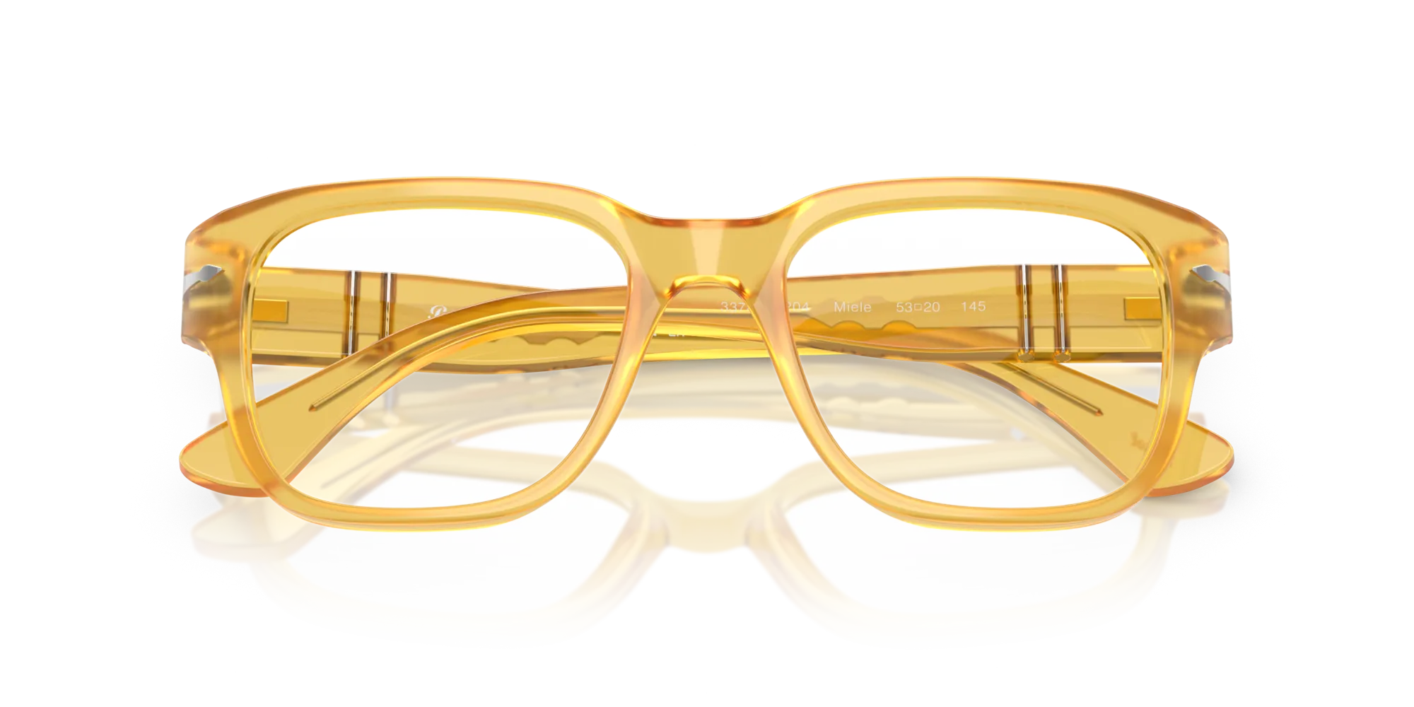 Persol PO3374V 204 Montature da vista Acetato Giallo Squadrata Normale - immagine 2