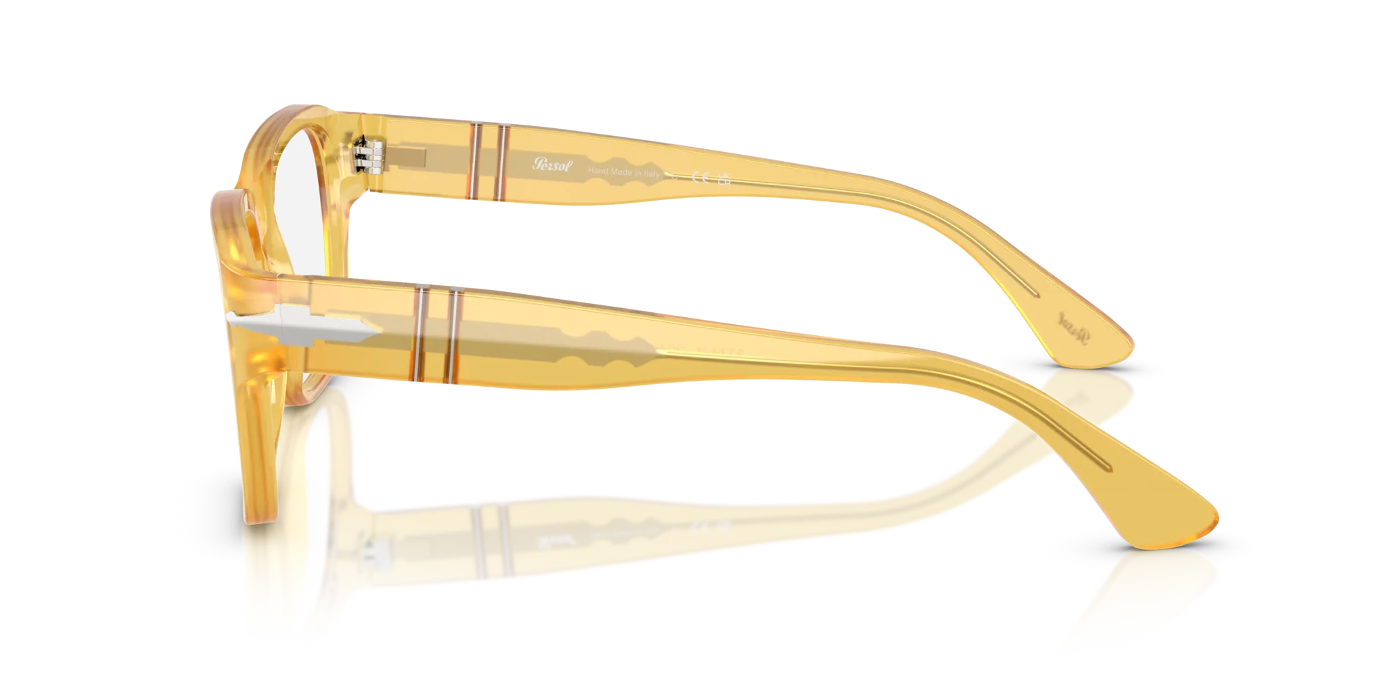 Persol PO3374V 204 Montature da vista Acetato Giallo Squadrata Normale - immagine 4