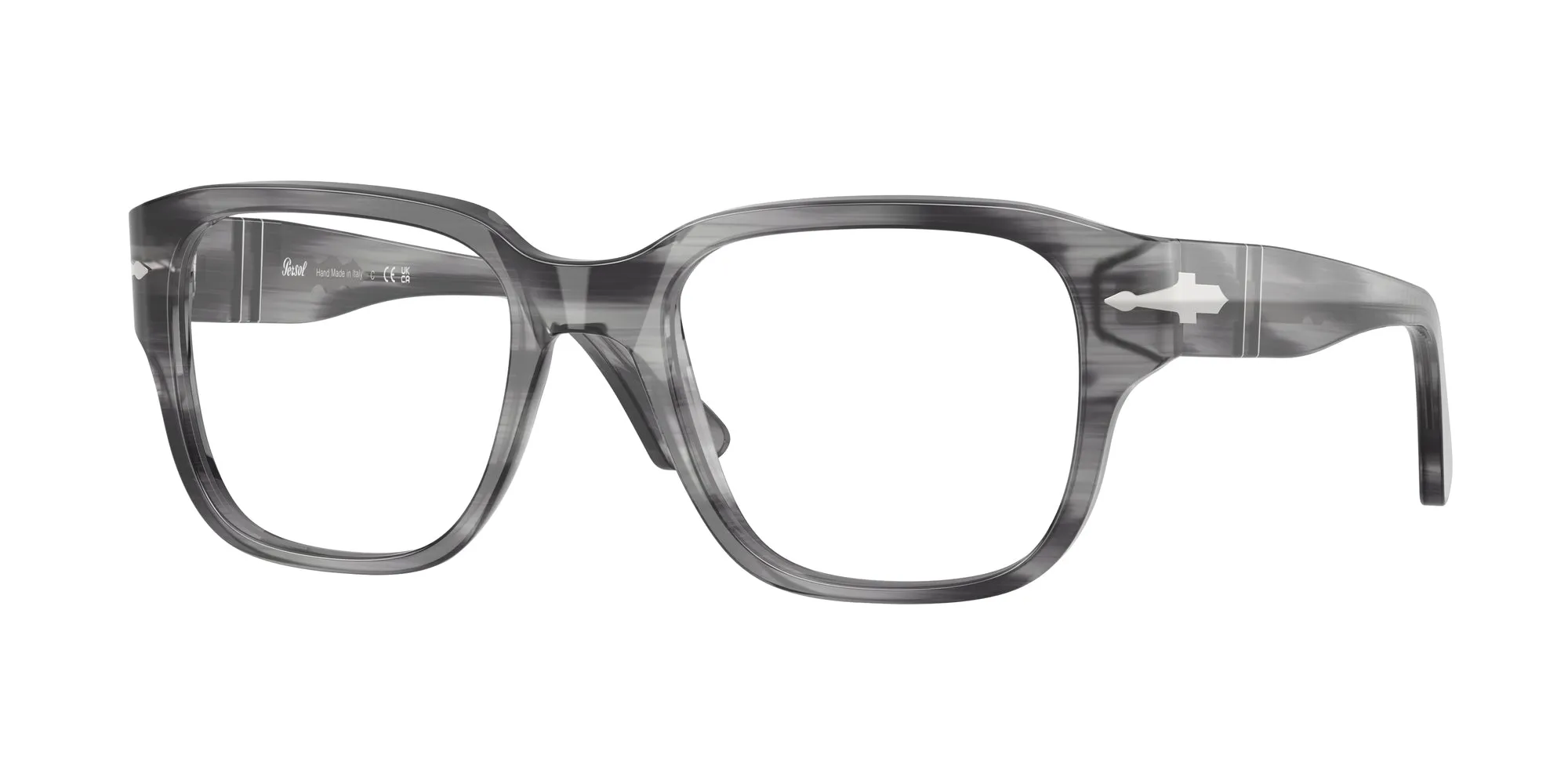 Persol PO3374V 1192 Montature da vista Acetato Grigio Squadrata Normale - immagine 1
