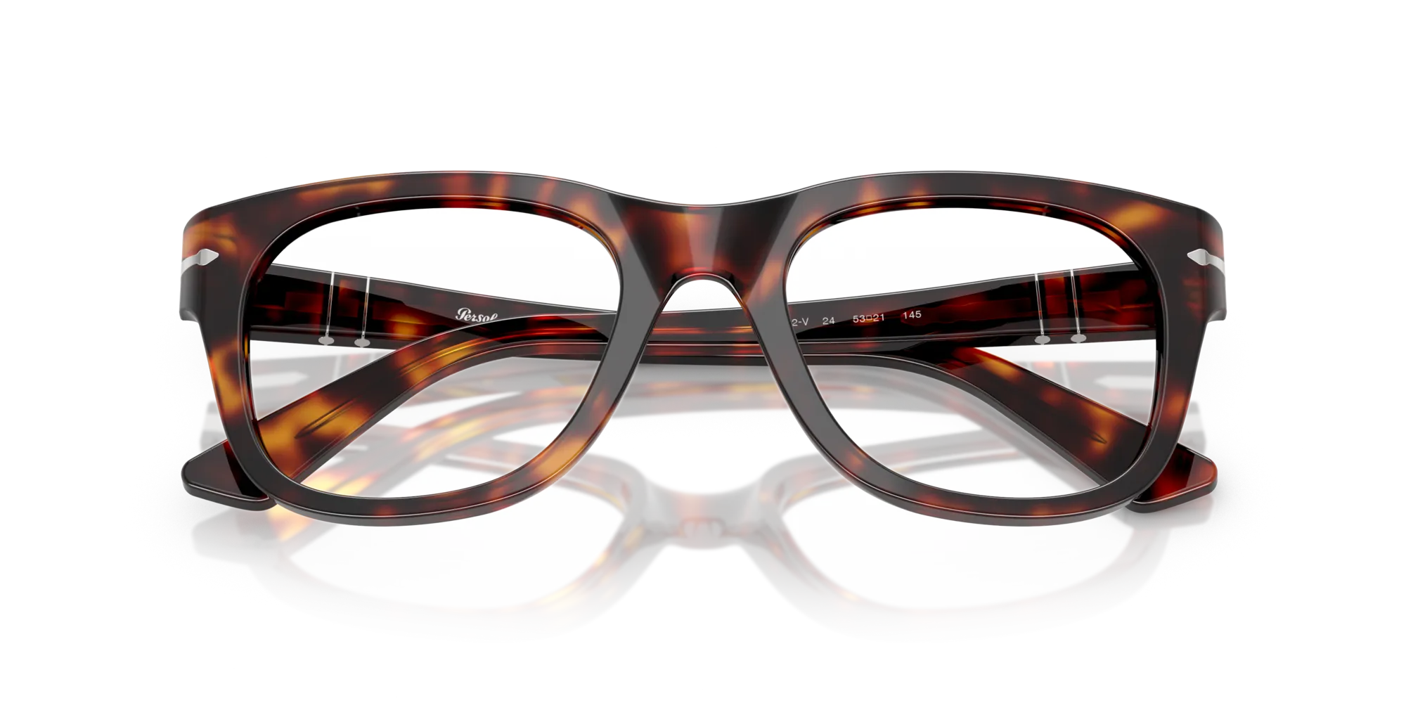 Persol PO3372V 24 Montature da vista Acetato Tartaruga Squadrata Normale - immagine 2