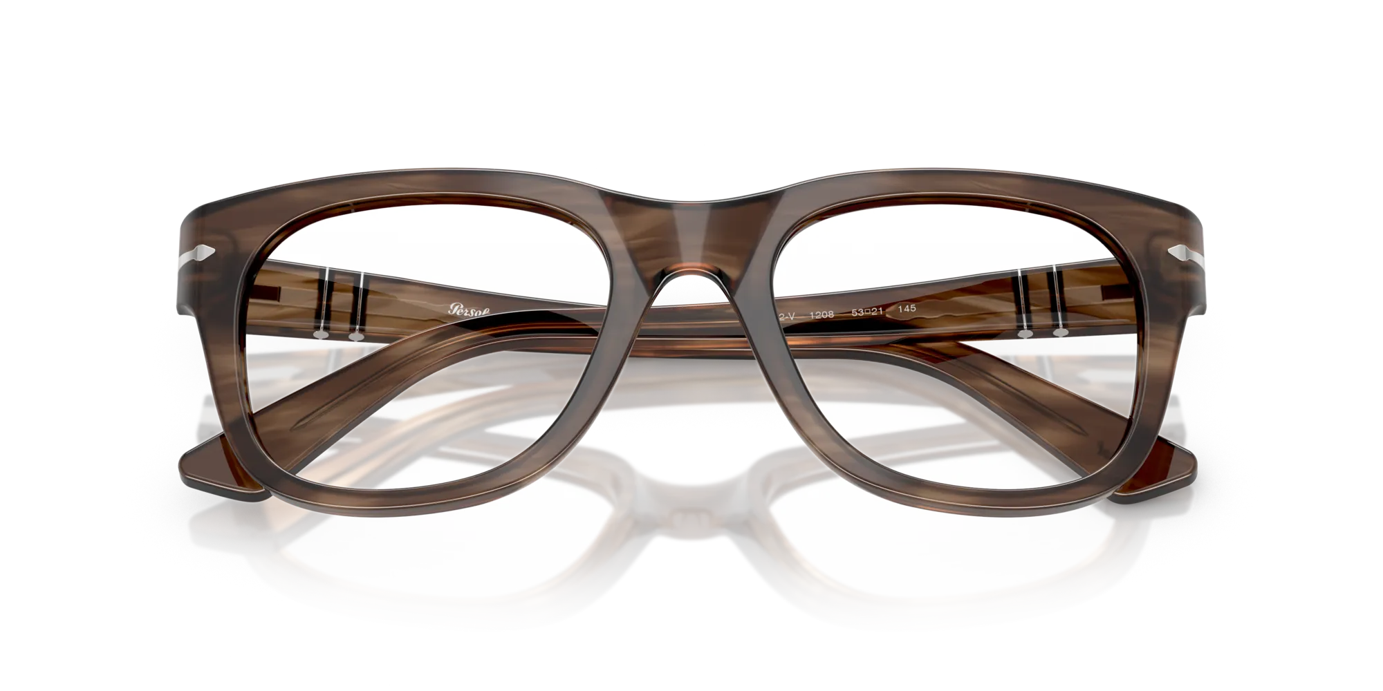 Persol PO3372V 1208 Montature da vista Acetato Tartaruga Squadrata Normale - immagine 2