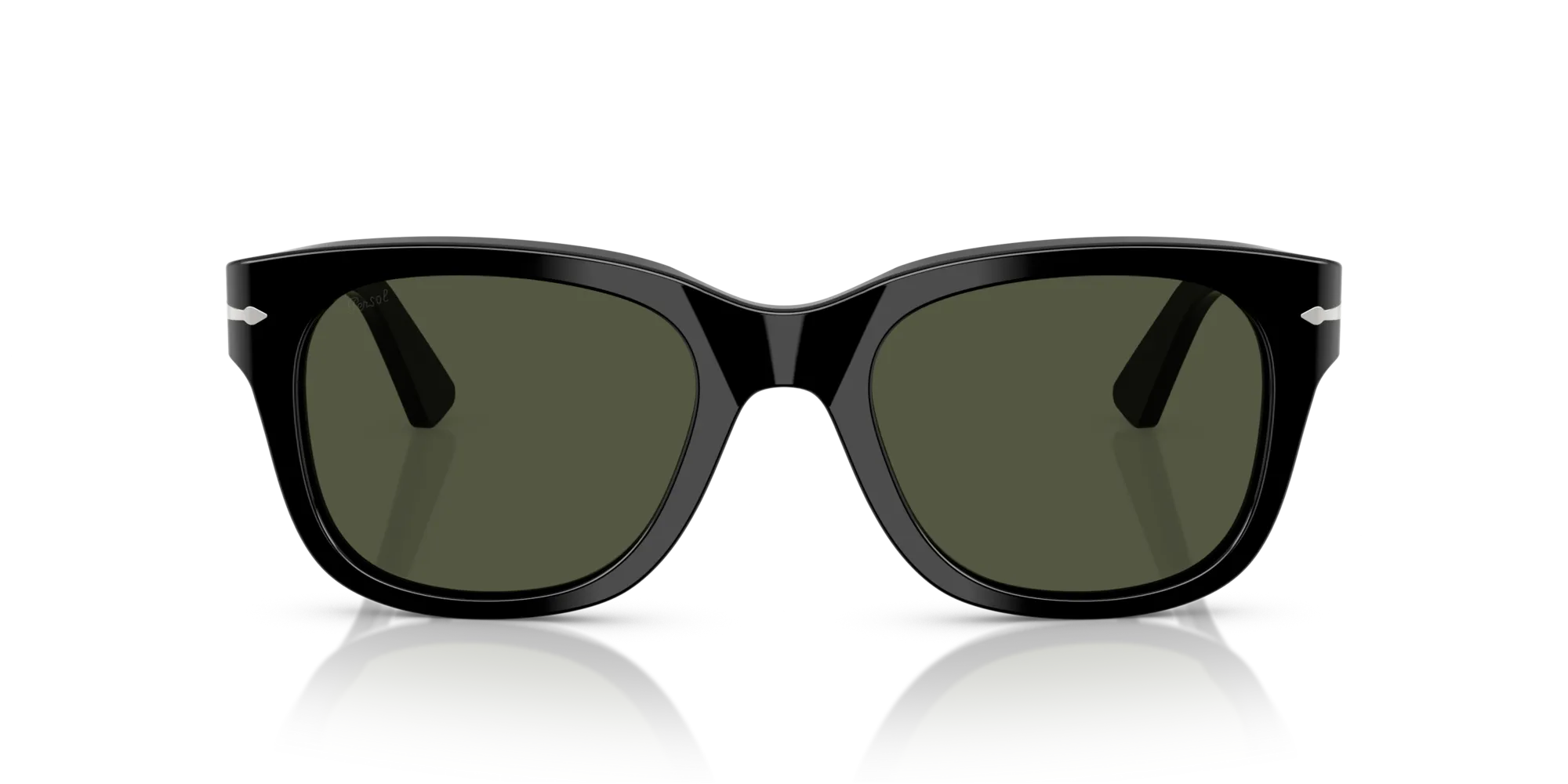 Persol PO3372S 95/31 Occhiali da sole Acetato Nero Verde Squadrata Normale - immagine 3