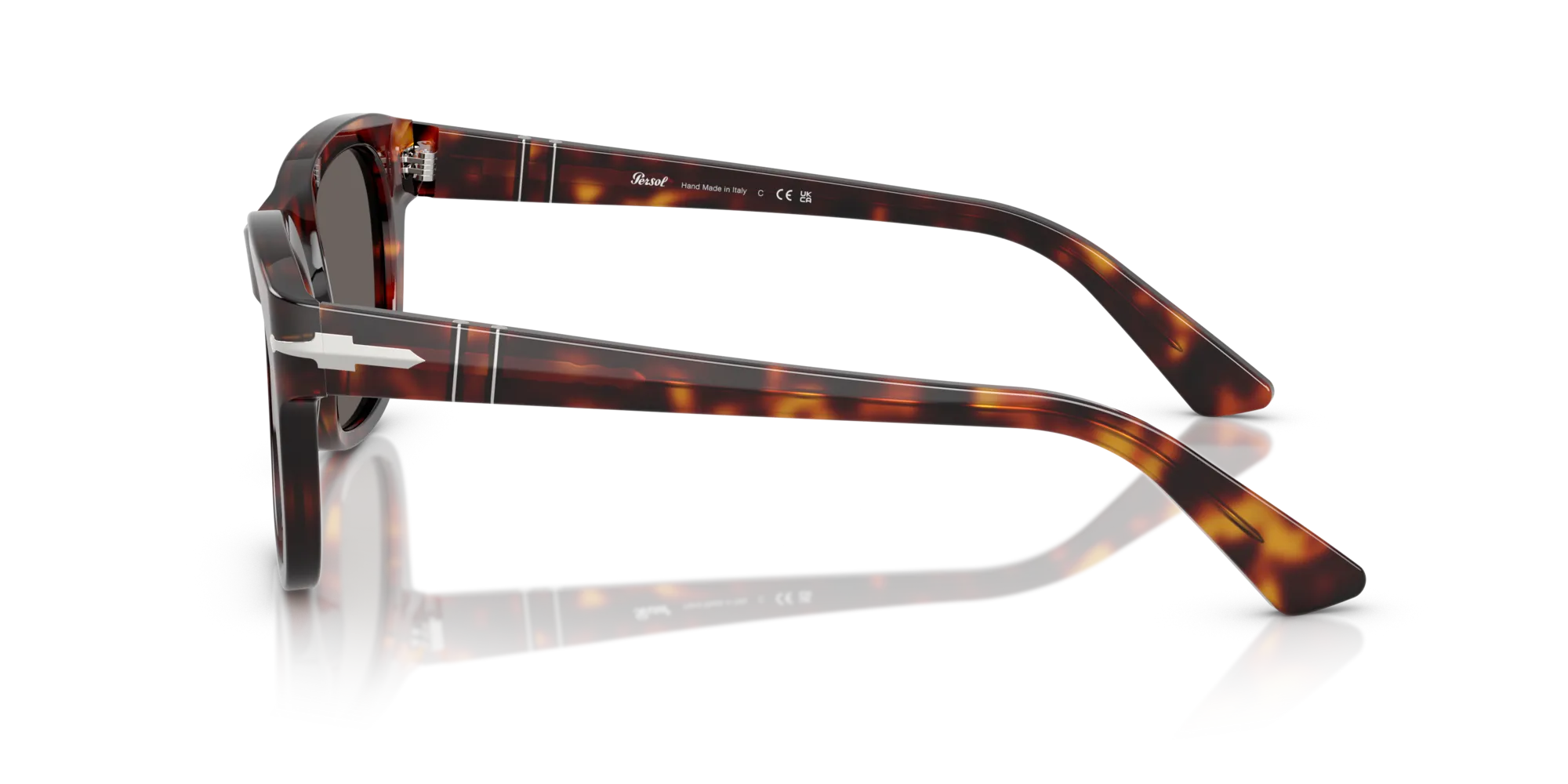 Persol PO3372S 24/B1 Occhiali da sole Acetato Tartaruga Grigio Squadrata Normale - immagine 4