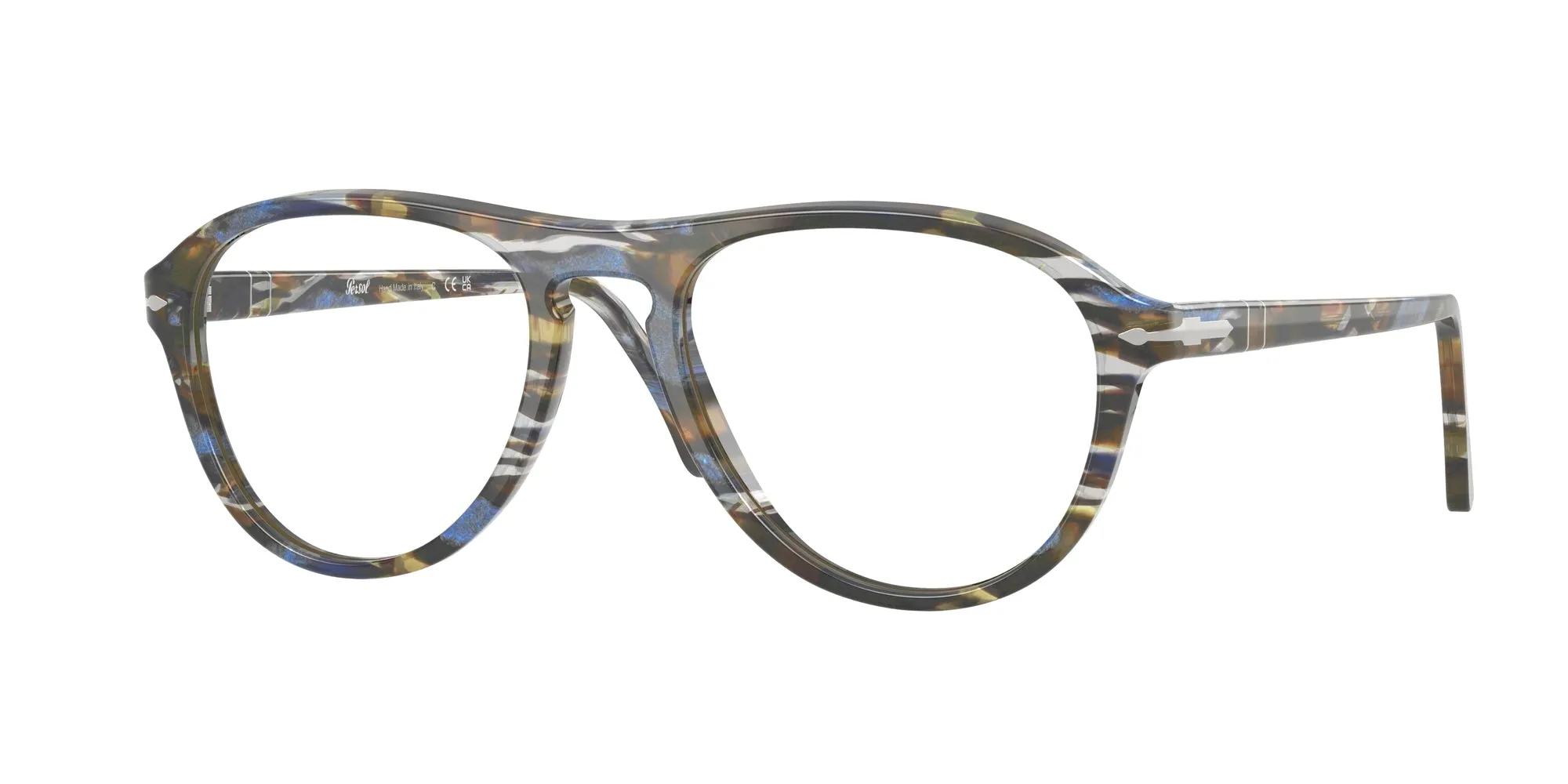 Persol PO3371V LYNN 1222 Montature da vista Acetato Multi-colore Pilot Normale - immagine 1