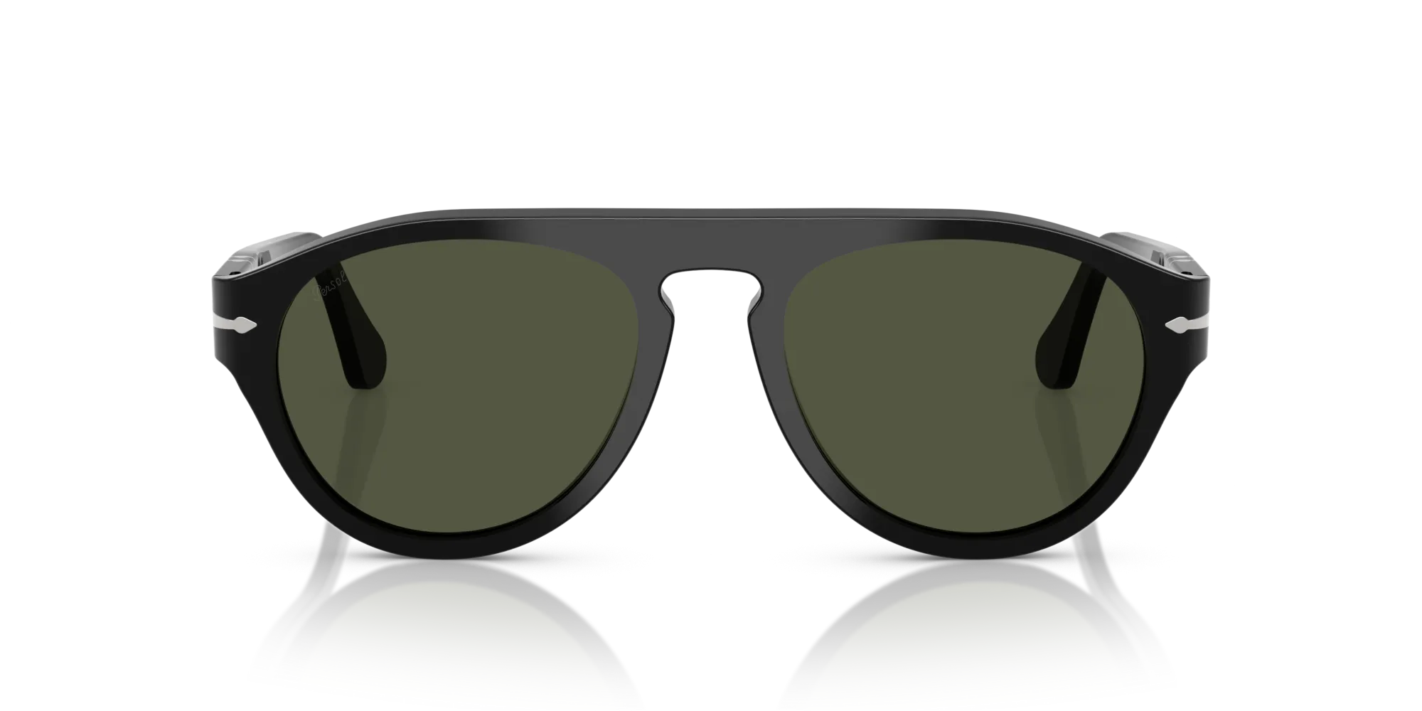 Persol PO3370S 95/31 Occhiali da sole Acetato Nero Verde Pilot Normale - immagine 3