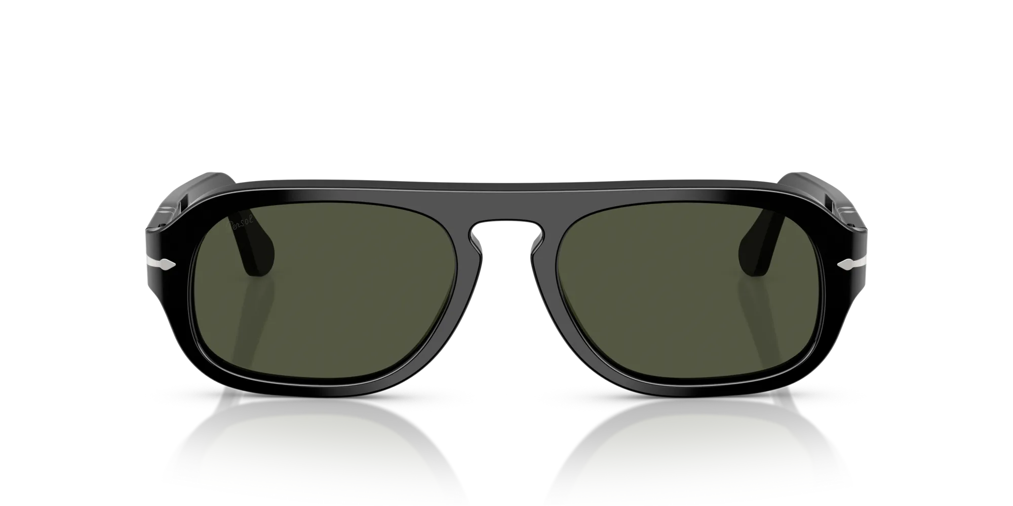 Persol PO3369S 95/31 Occhiali da sole Acetato Nero Verde Pilot Normale - immagine 3