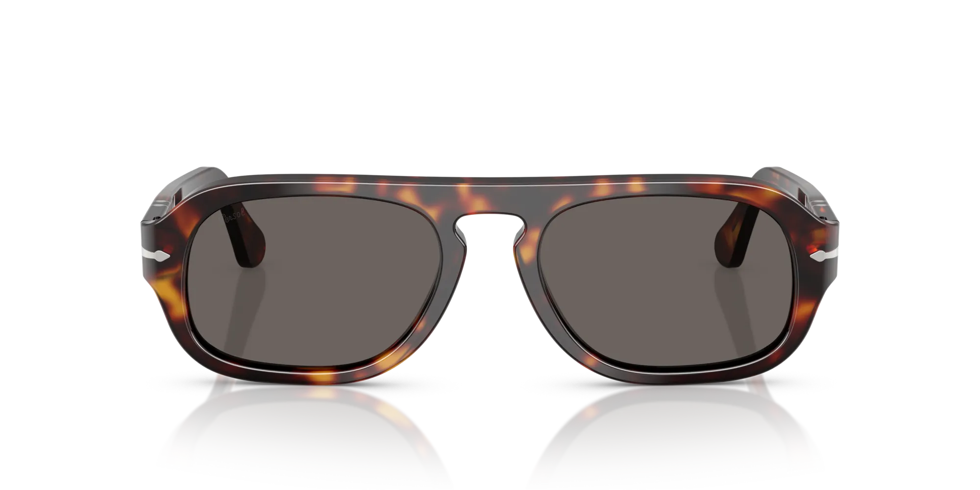 Persol PO3369S 24/B1 Occhiali da sole Acetato Tartaruga Grigio Pilot Normale - immagine 3