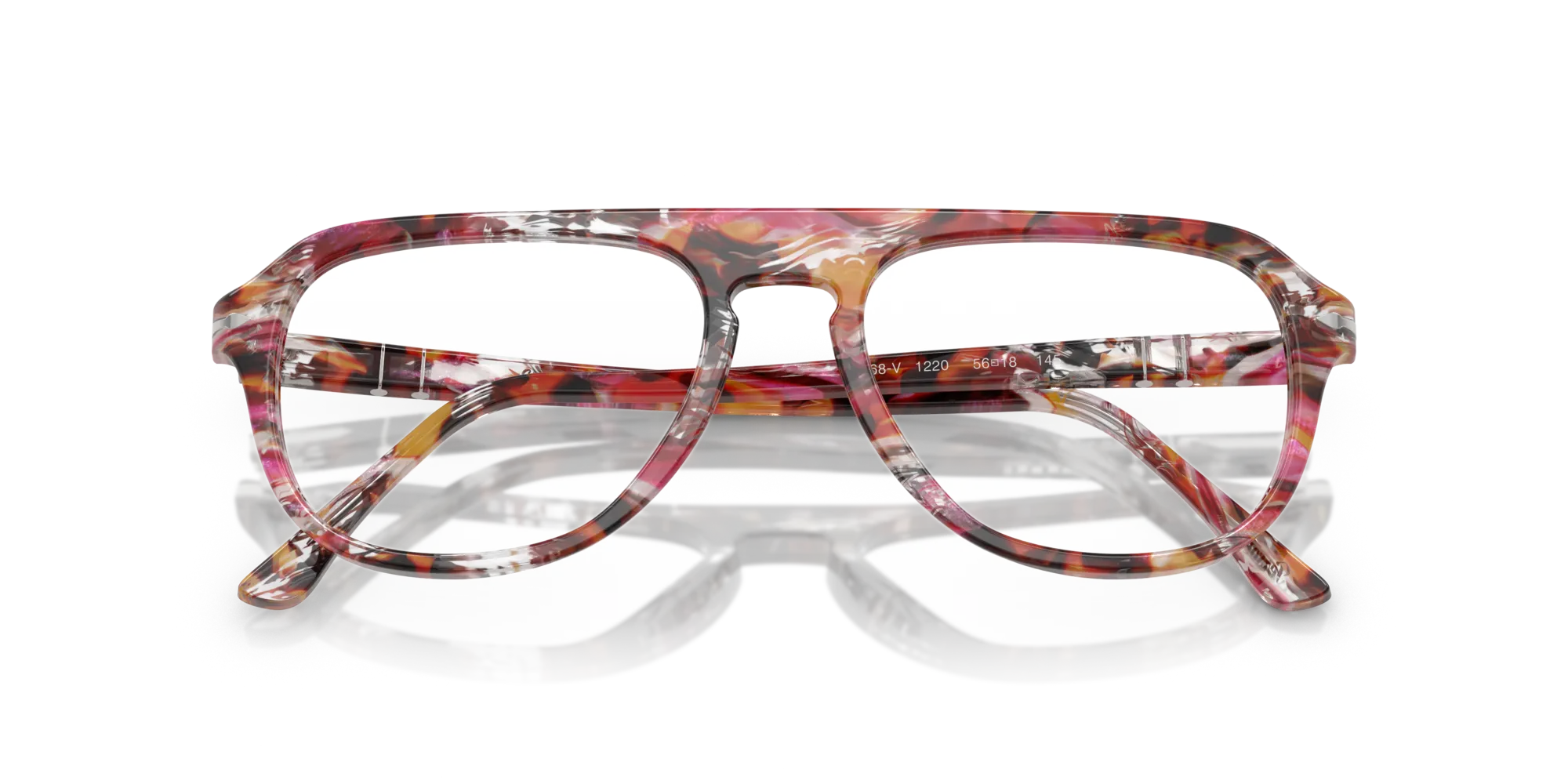Persol PO3368V 1220 Montature da vista Acetato Multi-colore Pilot Normale - immagine 2