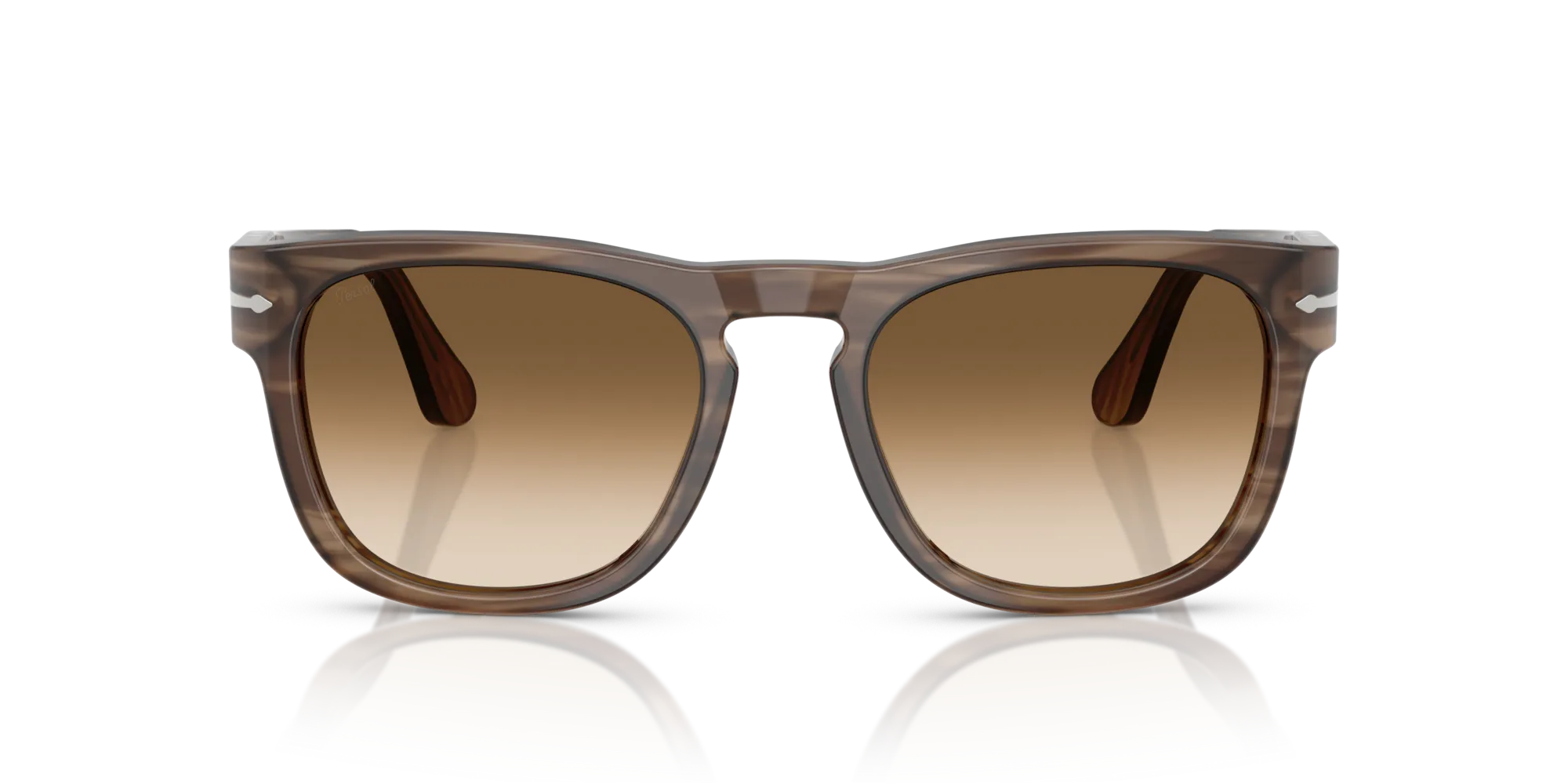 Persol PO3333S ELIO 120851 Occhiali da sole Acetato Tartaruga Marrone Squadrata Normale Sfumato - immagine 3