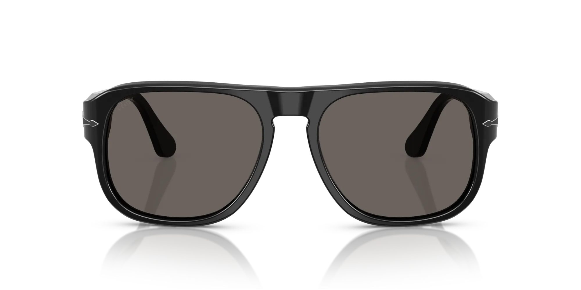Persol PO3310S JEAN B95/B1 Occhiali da sole Acetato Nero Grigio Squadrata Normale - immagine 3