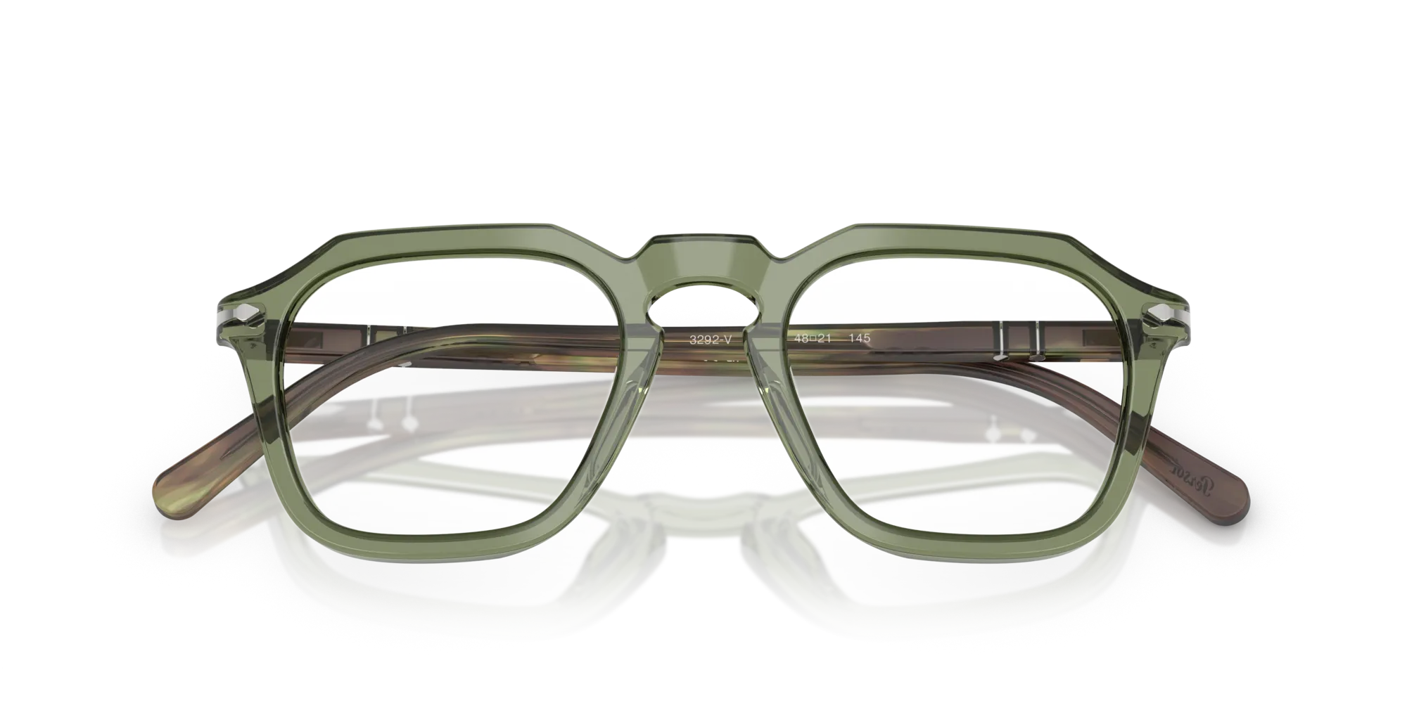 Persol PO3292V 1226 Montature da vista Acetato Verde Squadrata Normale - immagine 2