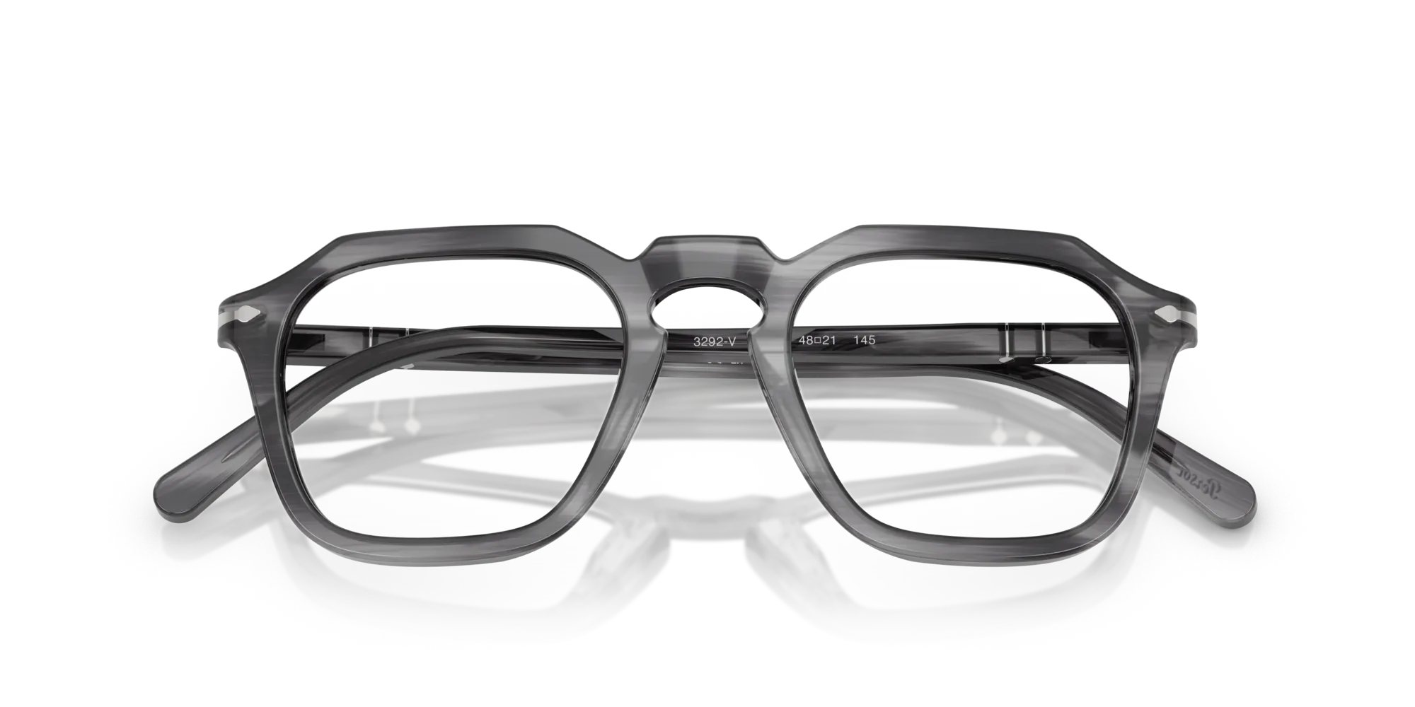 Persol PO3292V 1192 Montature da vista Acetato Grigio Squadrata Normale - immagine 2