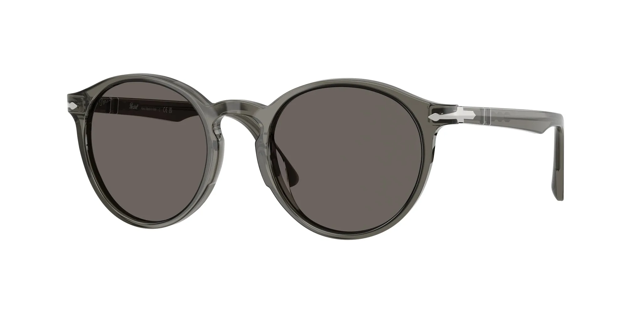 Persol PO3171S 1103B1 Occhiali da sole Acetato Grigio Grigio Pantos Normale - immagine 1