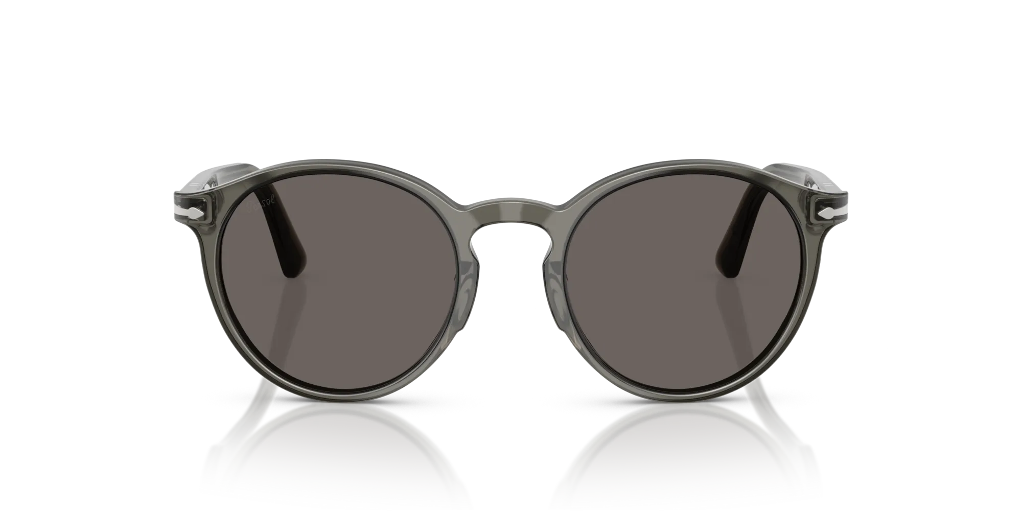Persol PO3171S 1103B1 Occhiali da sole Acetato Grigio Grigio Pantos Normale - immagine 3