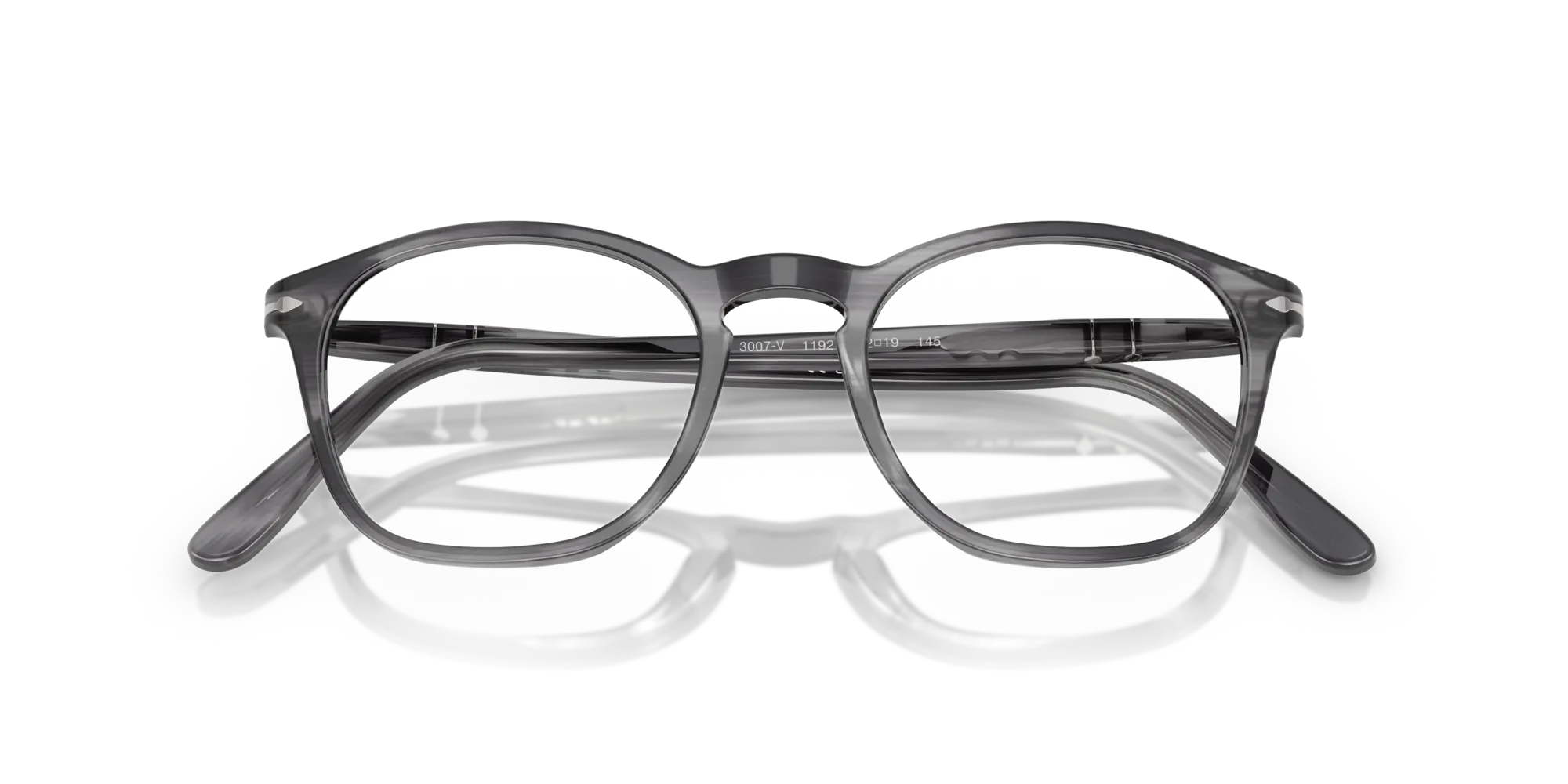 Persol PO3007V 1192 Montature da vista Acetato Grigio Squadrata Normale - immagine 2