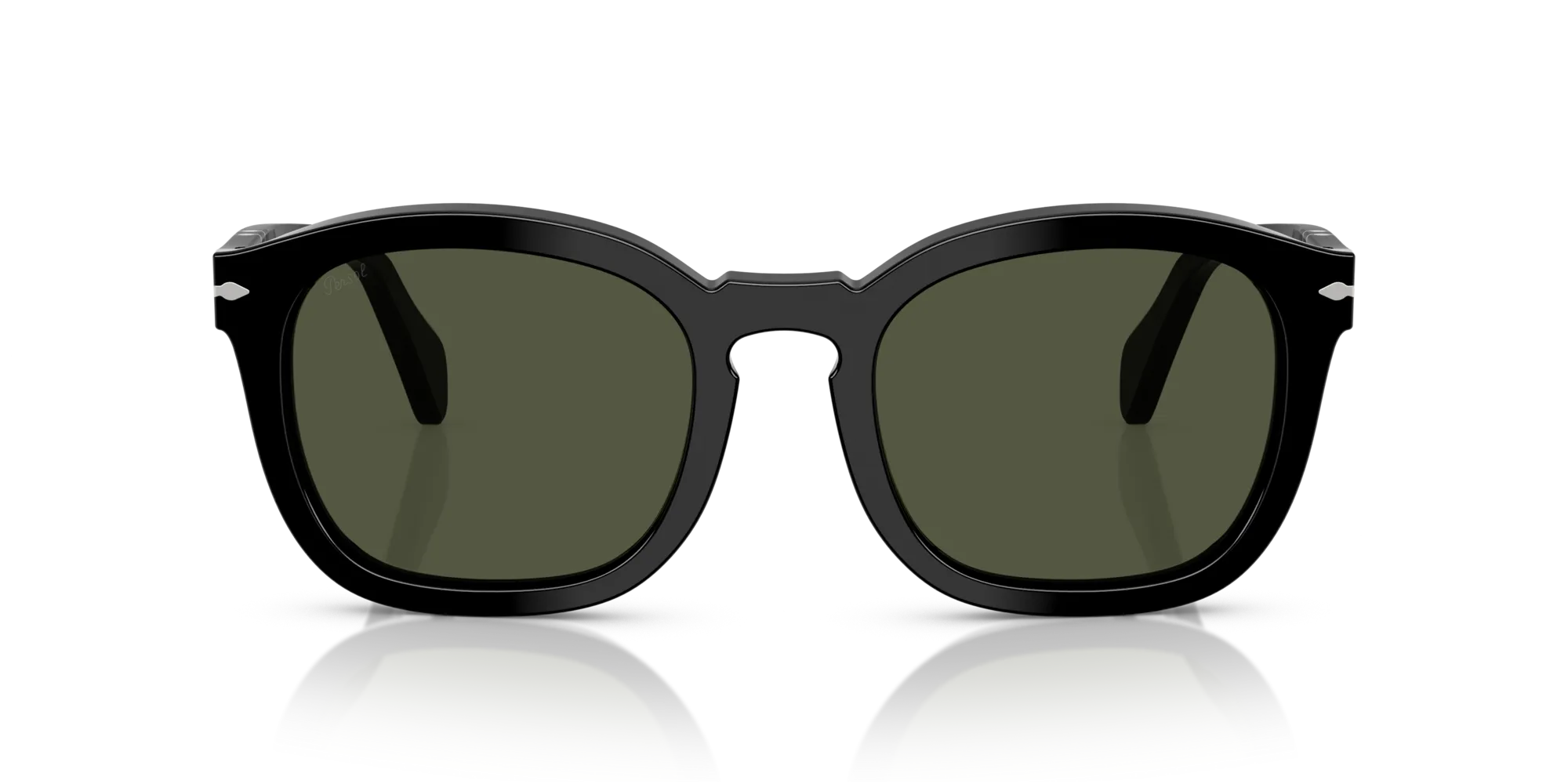 Persol PO0082S 95/31 Occhiali da sole Acetato Nero Verde Geometrica Normale - immagine 3