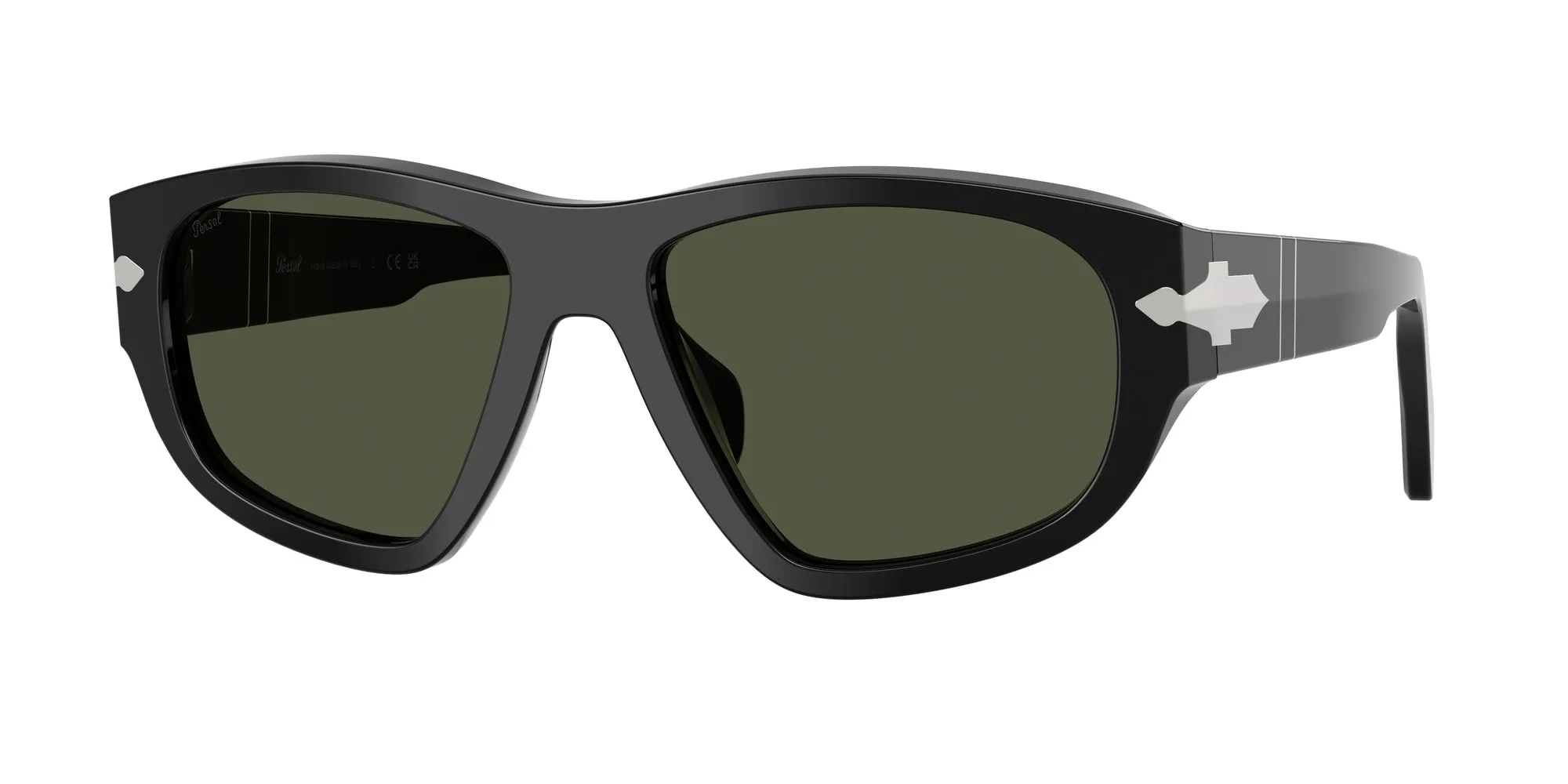 Persol PO0050S 95/31 Occhiali da sole Acetato Nero Verde Geometrica Normale - immagine 1