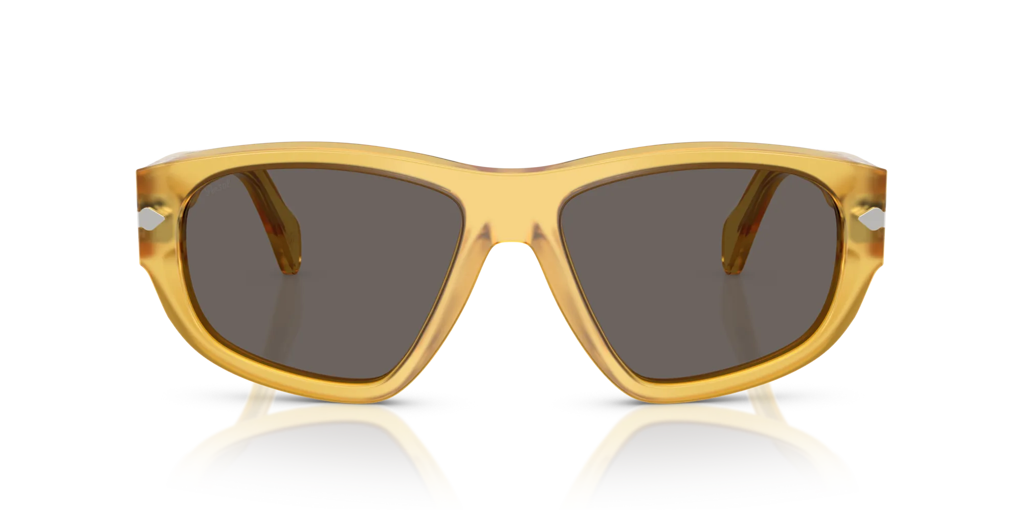 Persol PO0050S 204/B1 Occhiali da sole Acetato Giallo Grigio Geometrica Normale - immagine 3
