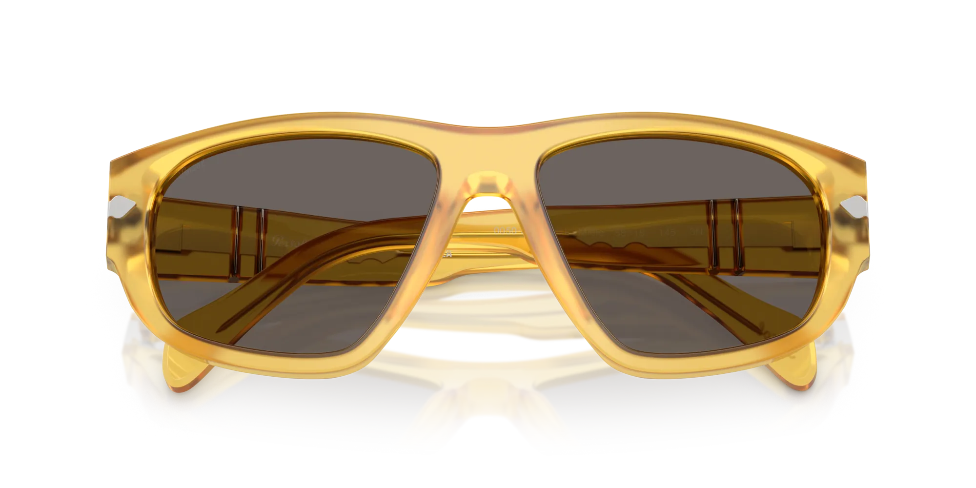 Persol PO0050S 204/B1 Occhiali da sole Acetato Giallo Grigio Geometrica Normale - immagine 2