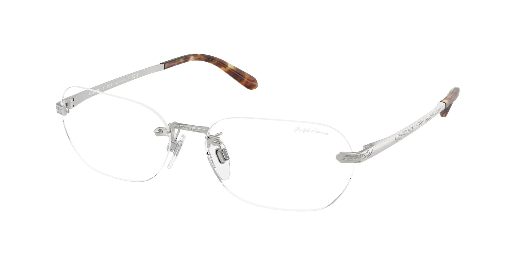 Ralph Lauren RL7089 9001SB Occhiali da sole Metallo Argento Trasparente Squadrata Normale - immagine 1