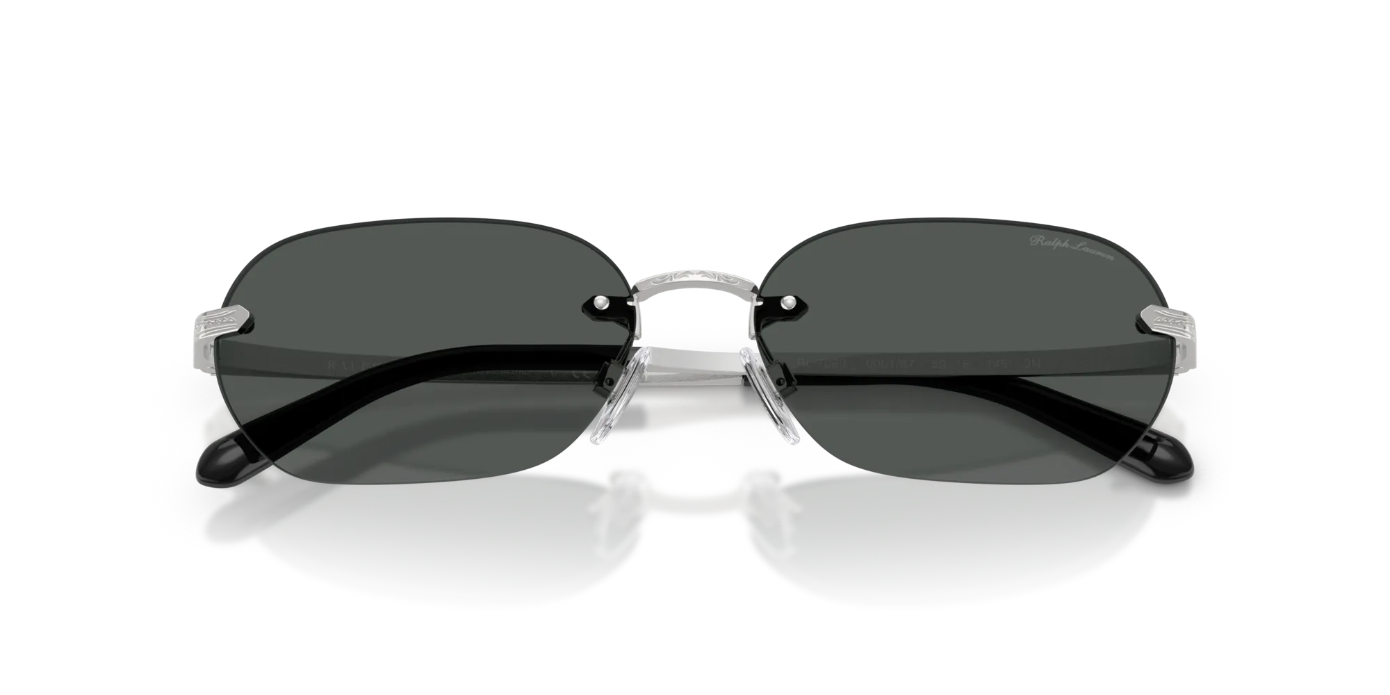 Ralph Lauren RL7089 900187 Occhiali da sole Metallo Argento Grigio Squadrata Normale - immagine 2