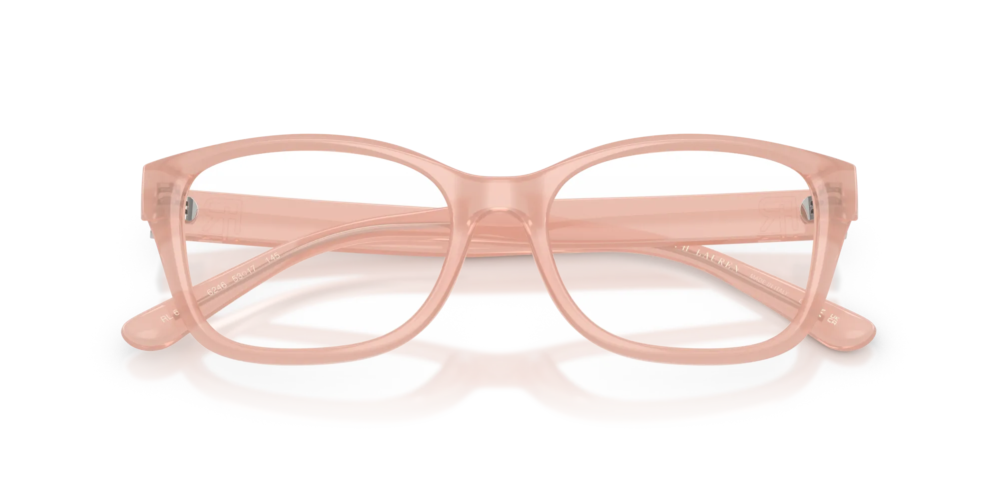 Ralph Lauren RL6252U 6246 Montature da vista Iniettato Rosa Squadrata Normale - immagine 2
