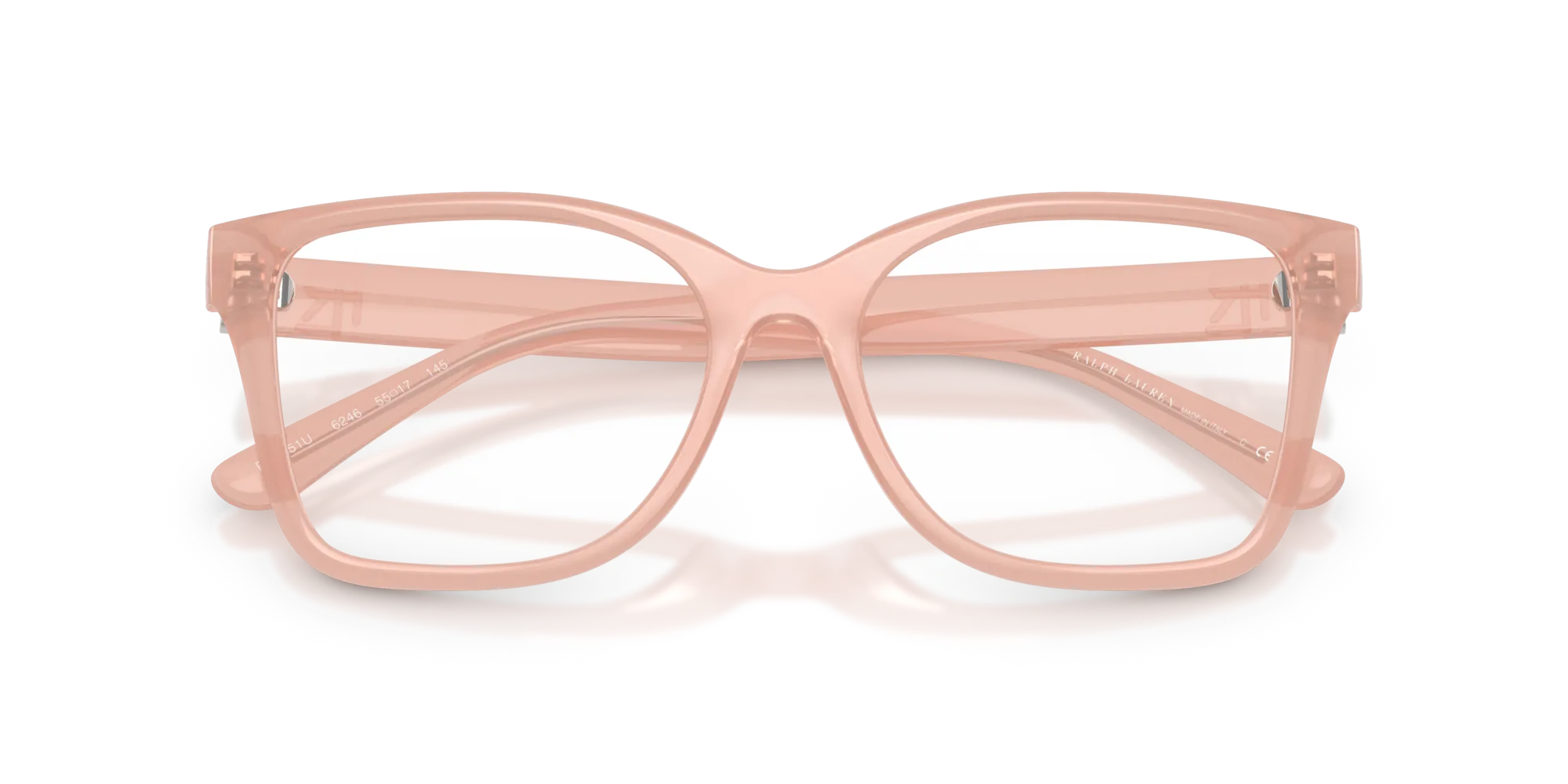 Ralph Lauren RL6251U 6246 Montature da vista Iniettato Rosa Squadrata Normale - immagine 2